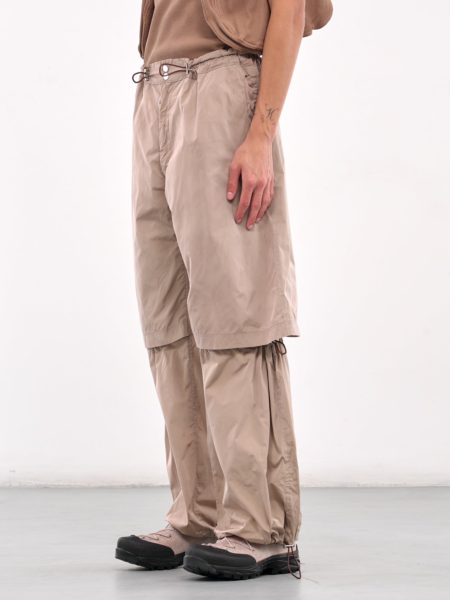 Layered Drawstring Trousers - 2