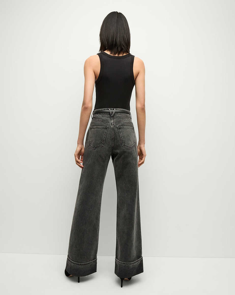 TAYLOR CUFFED WIDE-LEG JEAN - 6