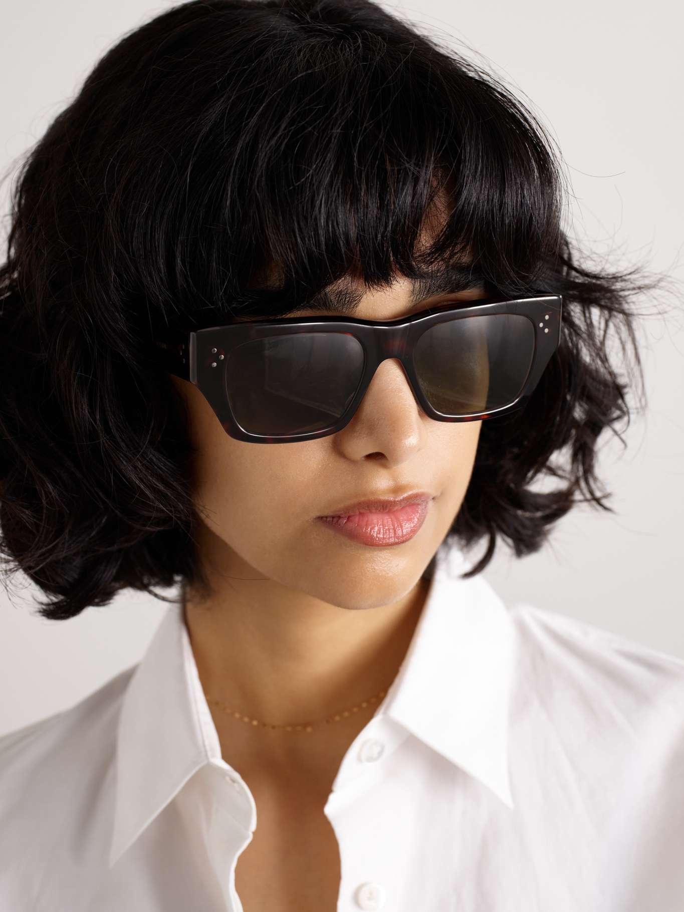 Square-frame tortoiseshell acetate sunglasses Tortoiseshell - 2