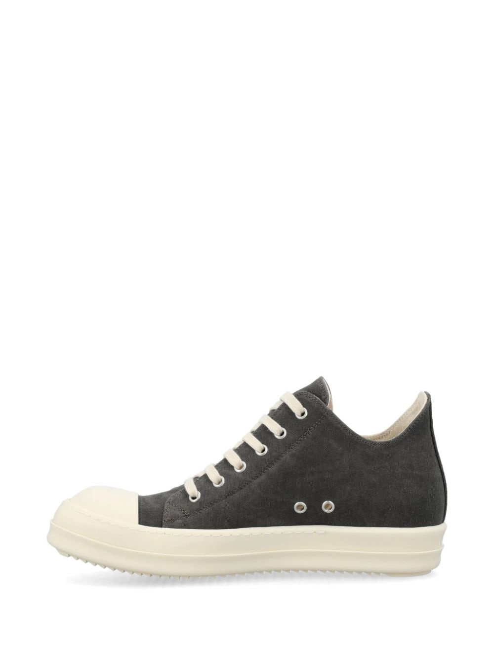 lace-up canvas sneakers - 4