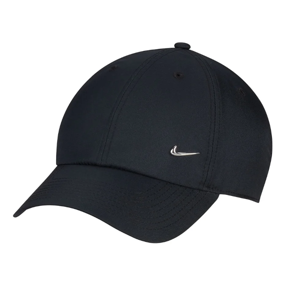 Nike Dri-FIT Club Metall-Swoosh Logo Cap 'Black' FB5372-010 - 1