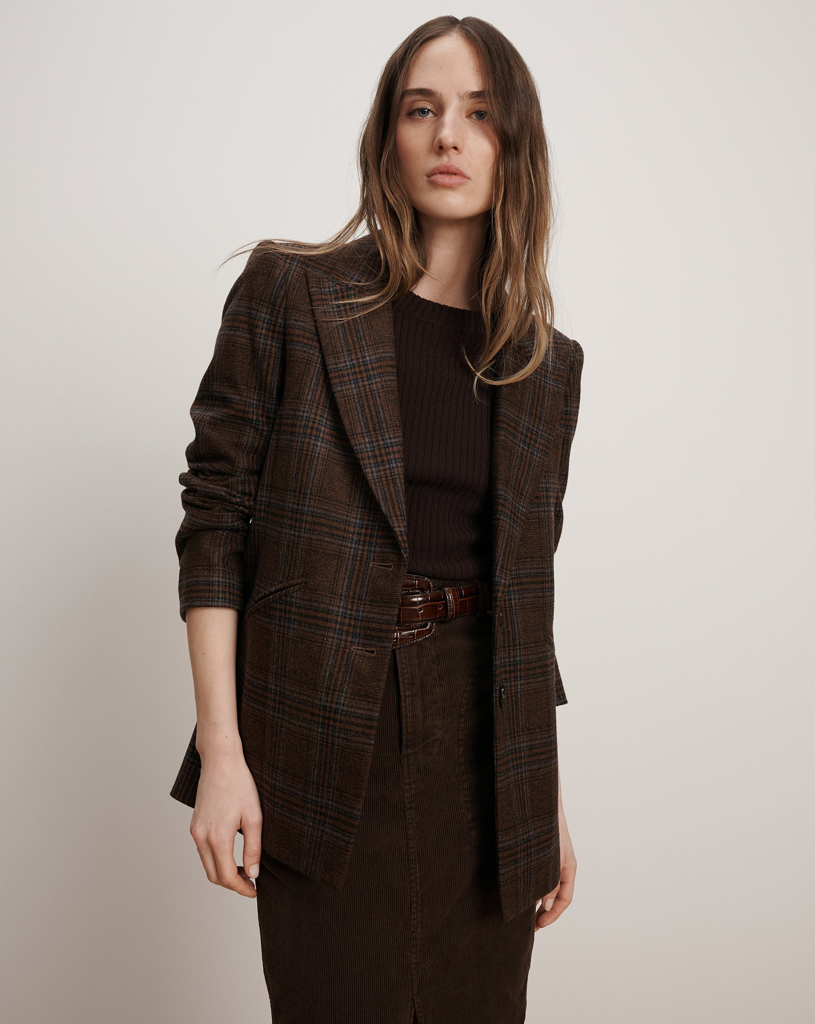 MACI PLAID DICKEY JACKET - 2