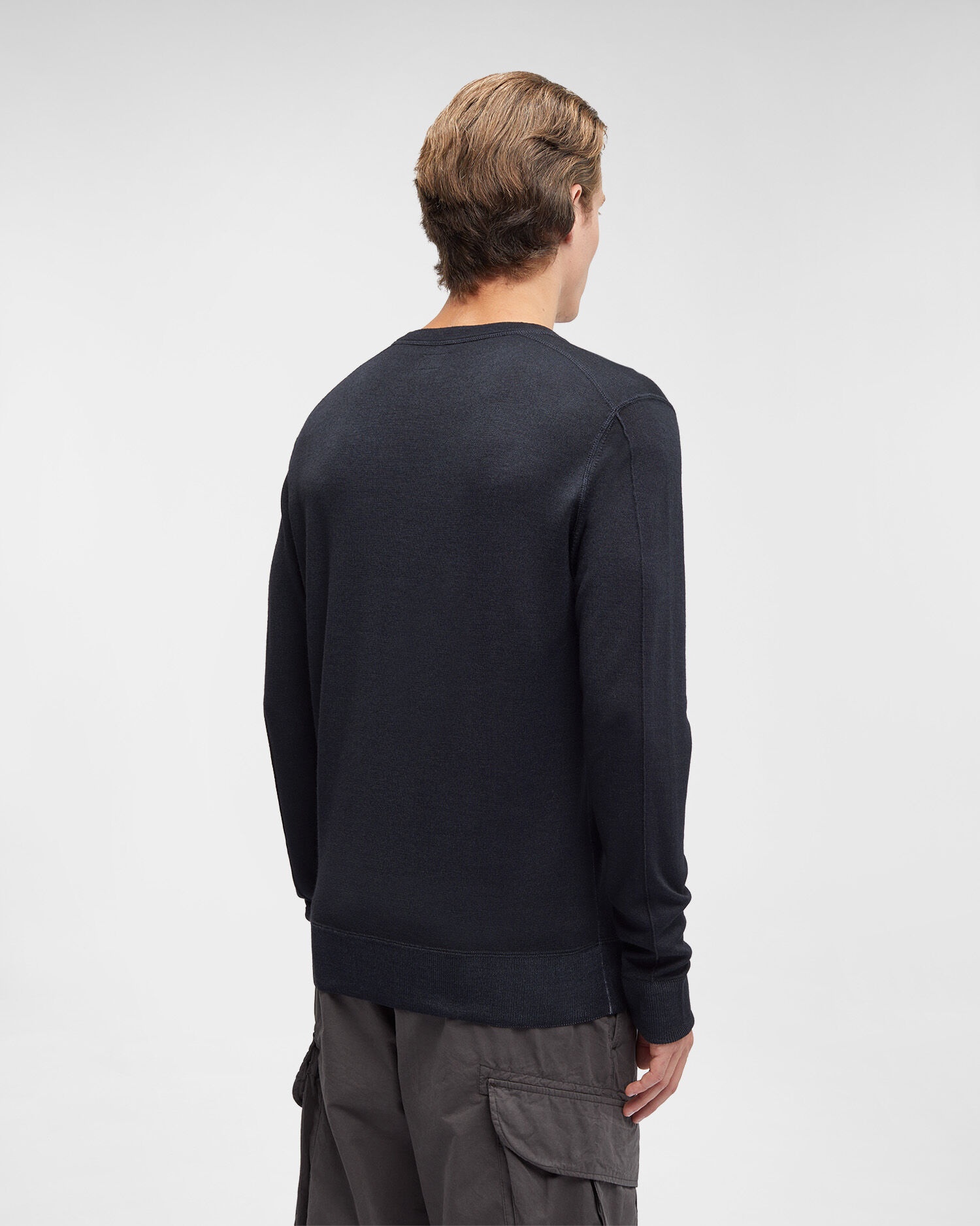 Merino Wool Plain Jumper - 3