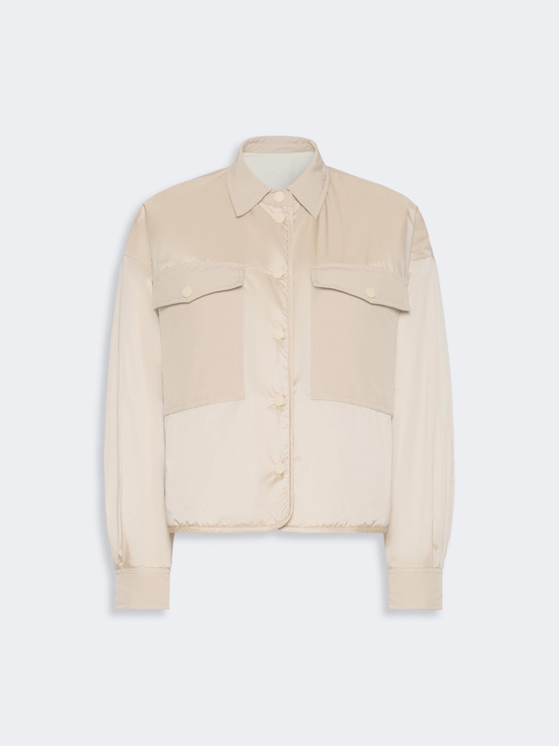 SUGHERO Reversible water-repellent canvas padded jacket - SAND 1