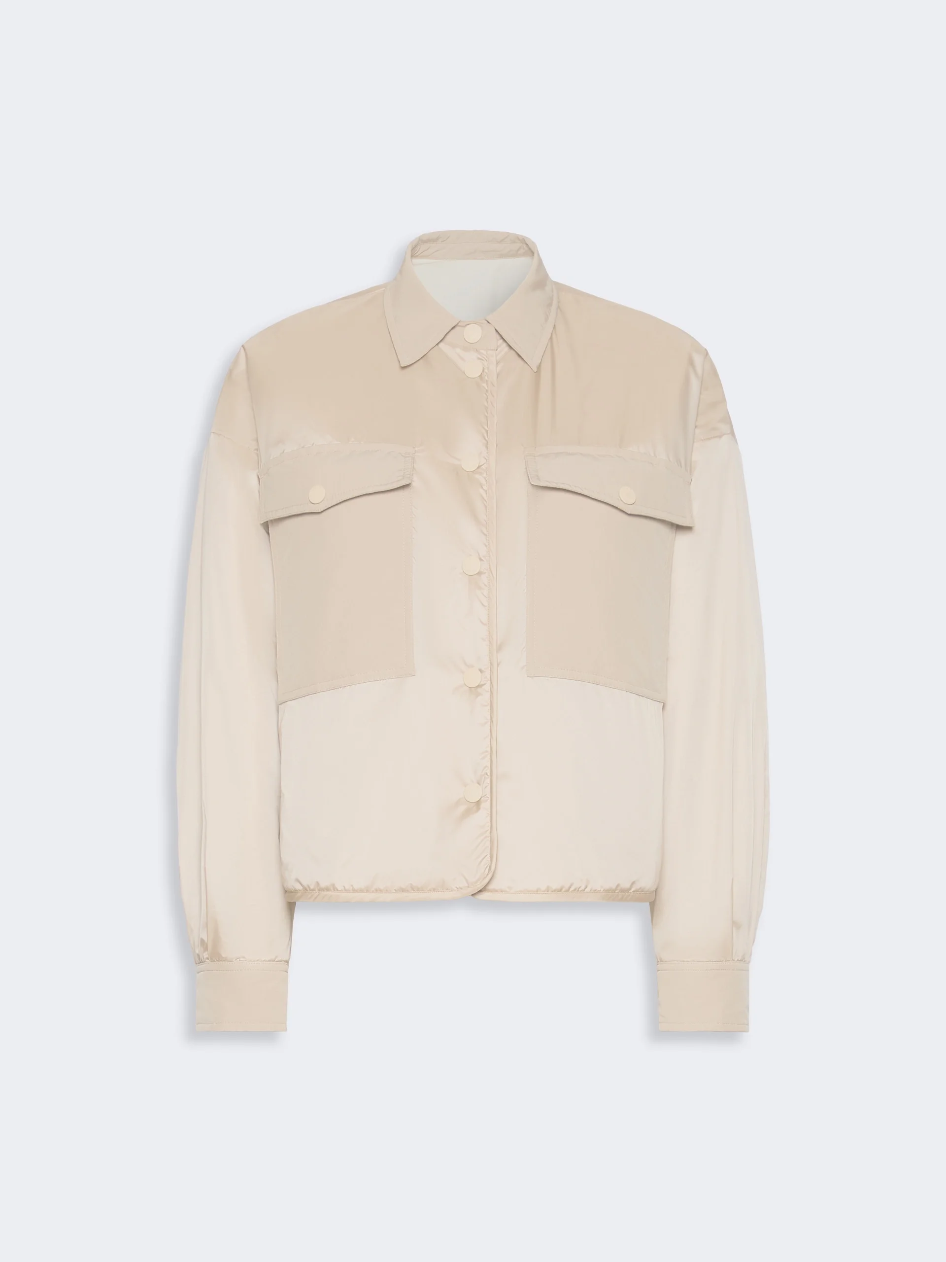 SUGHERO Reversible water-repellent canvas padded jacket - SAND - 1