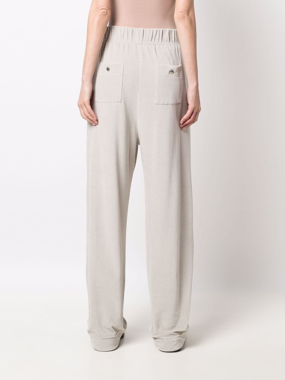 logo-print wide-leg track pants - 4