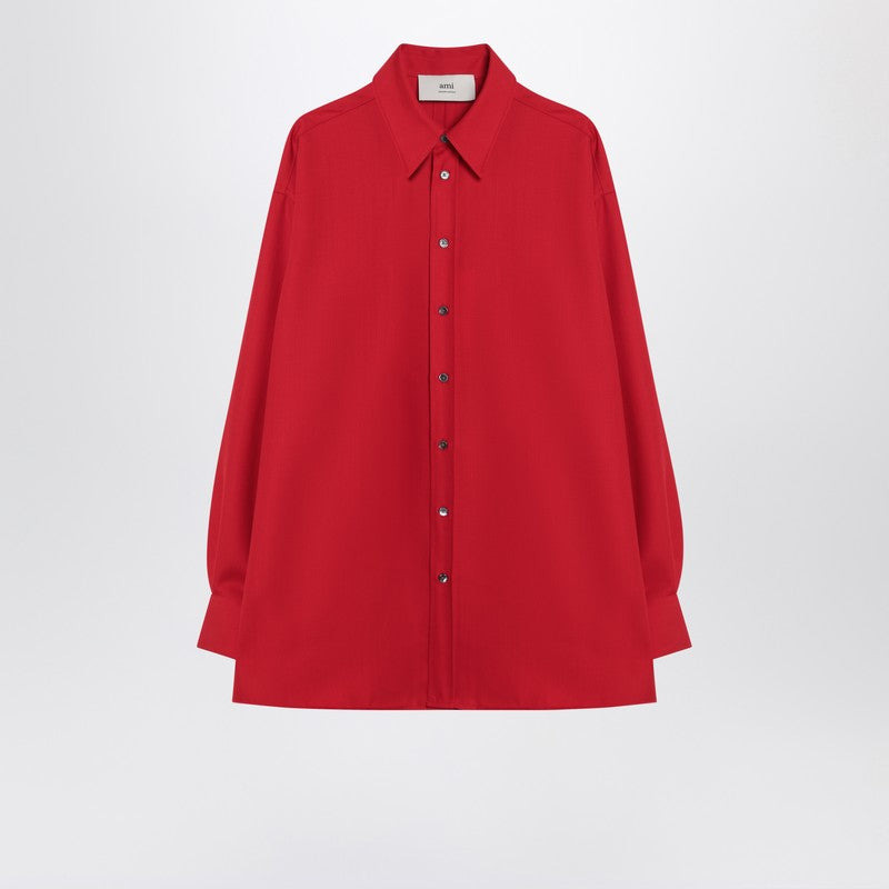 Ami Paris Red Wool Shirt Women - 1
