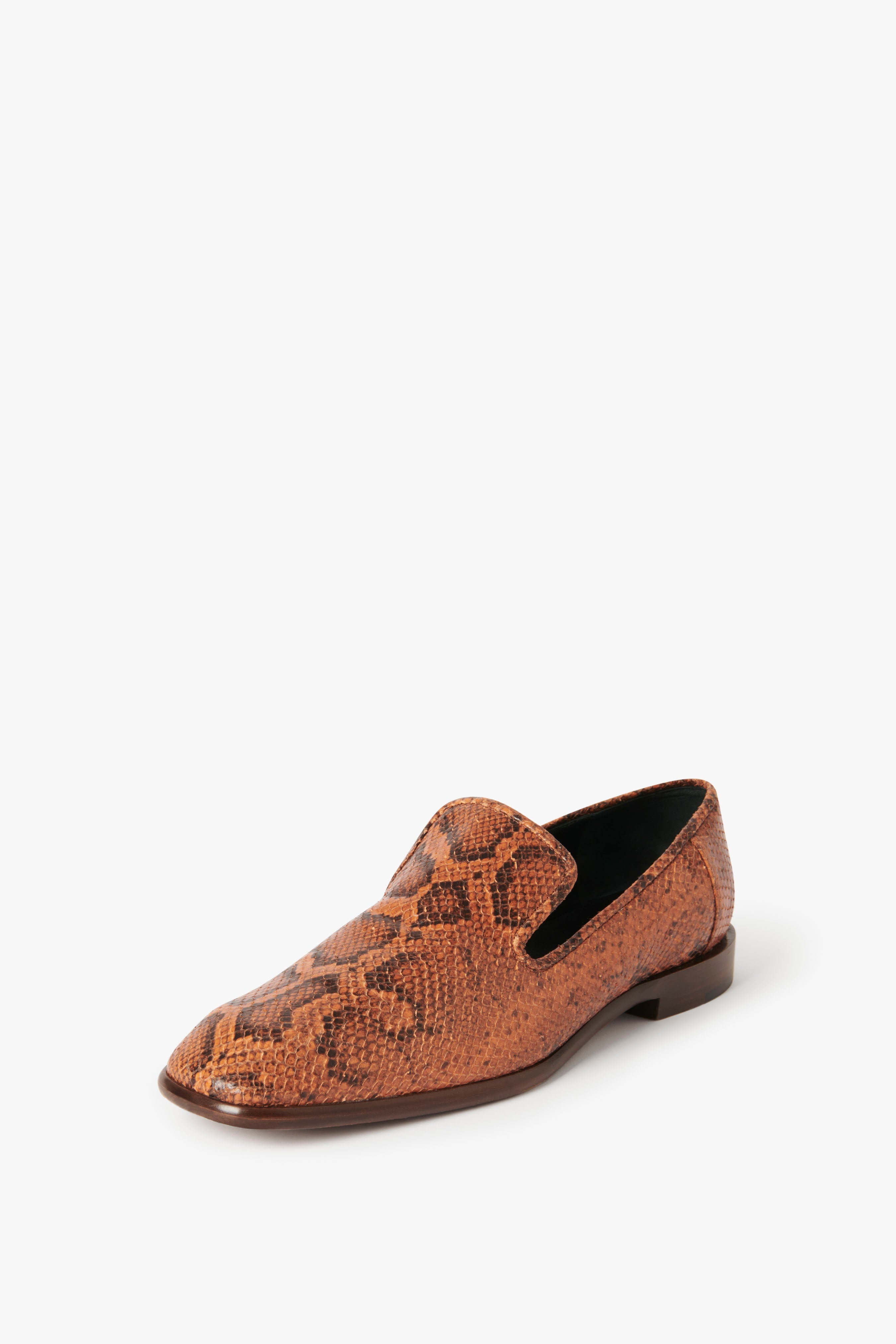 Hanna Loafer in Copper Snake Print - 3