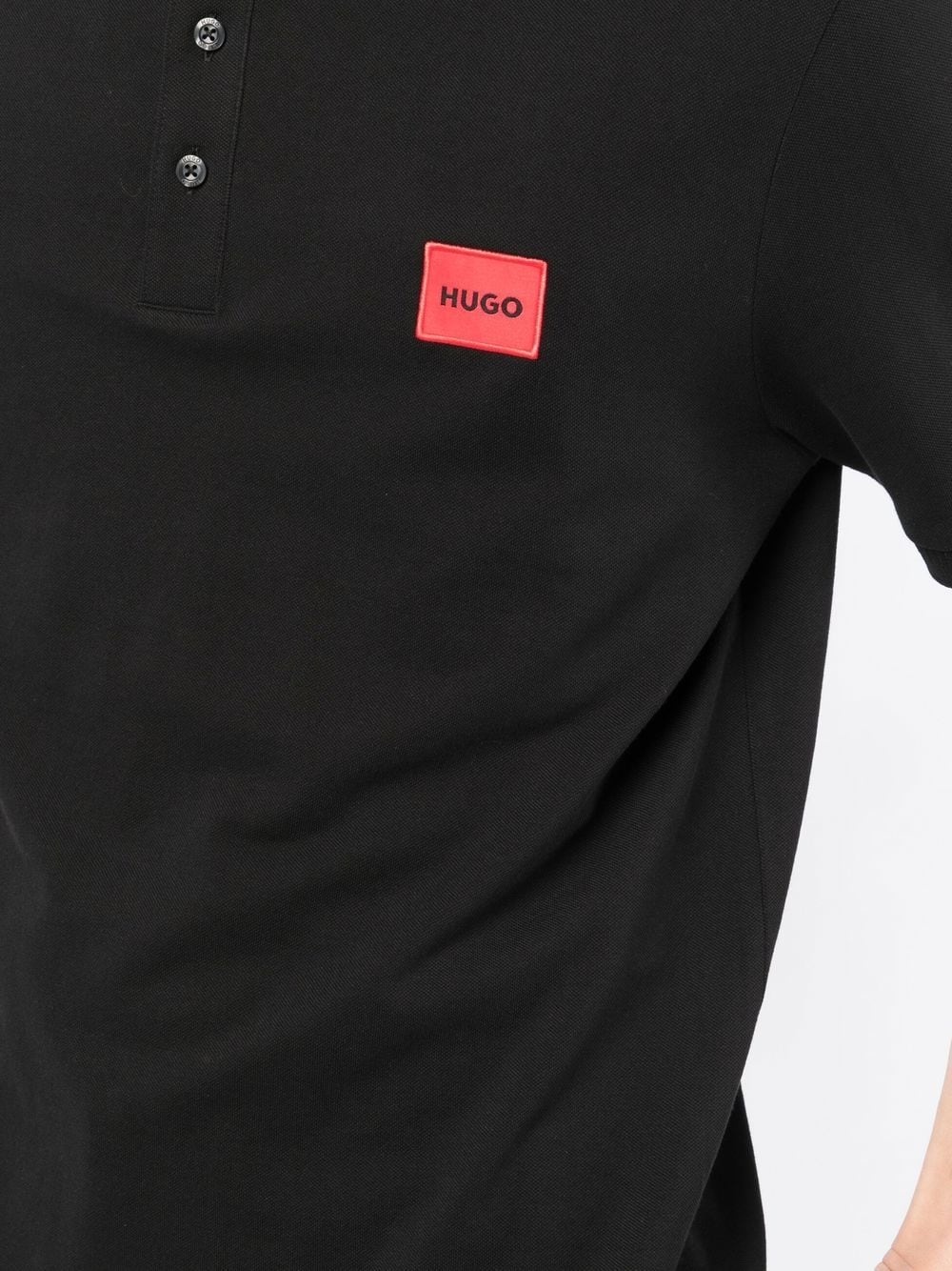 Dereso222 logo-patch polo shirt - 5