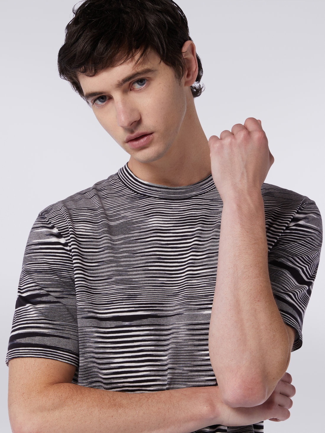 Slub cotton crew-neck T-shirt - 5