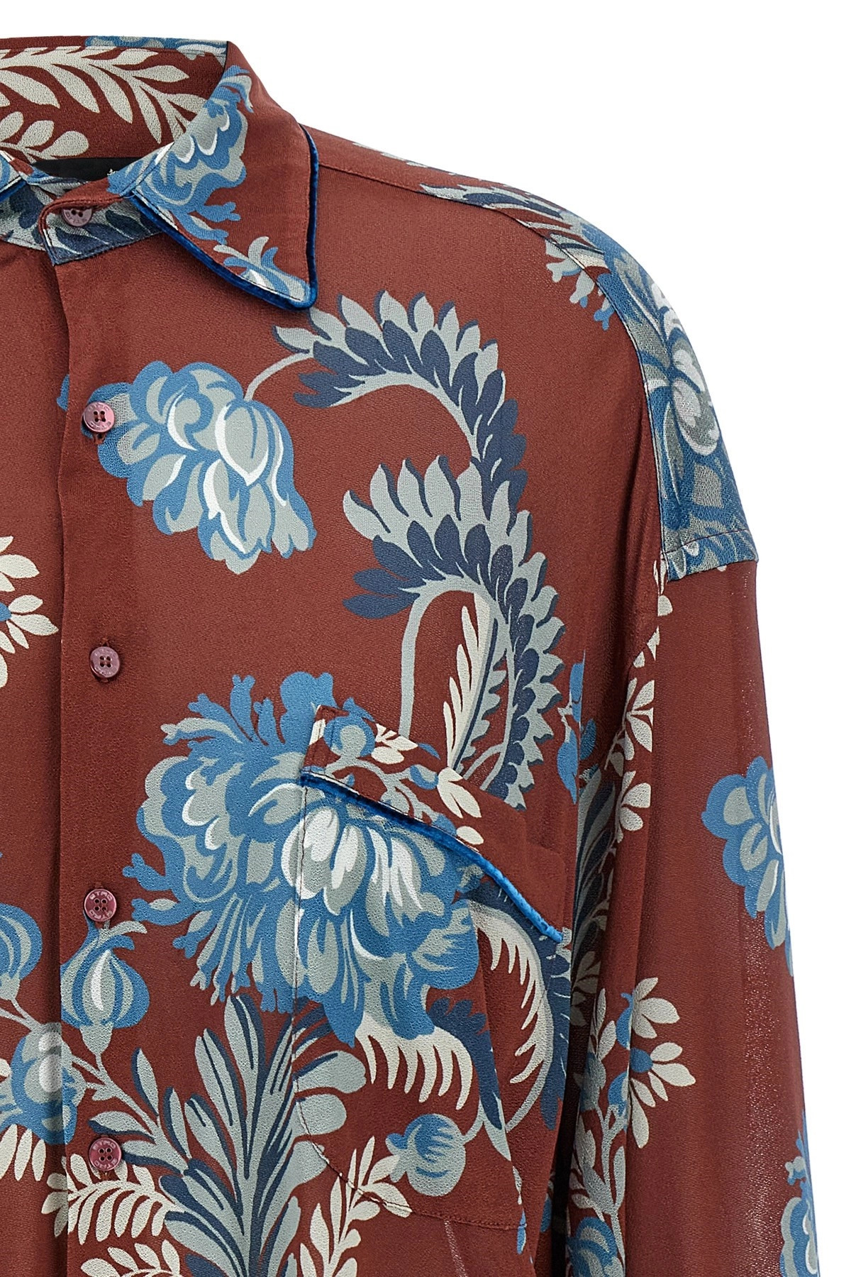 Floral foliage shirt - 4
