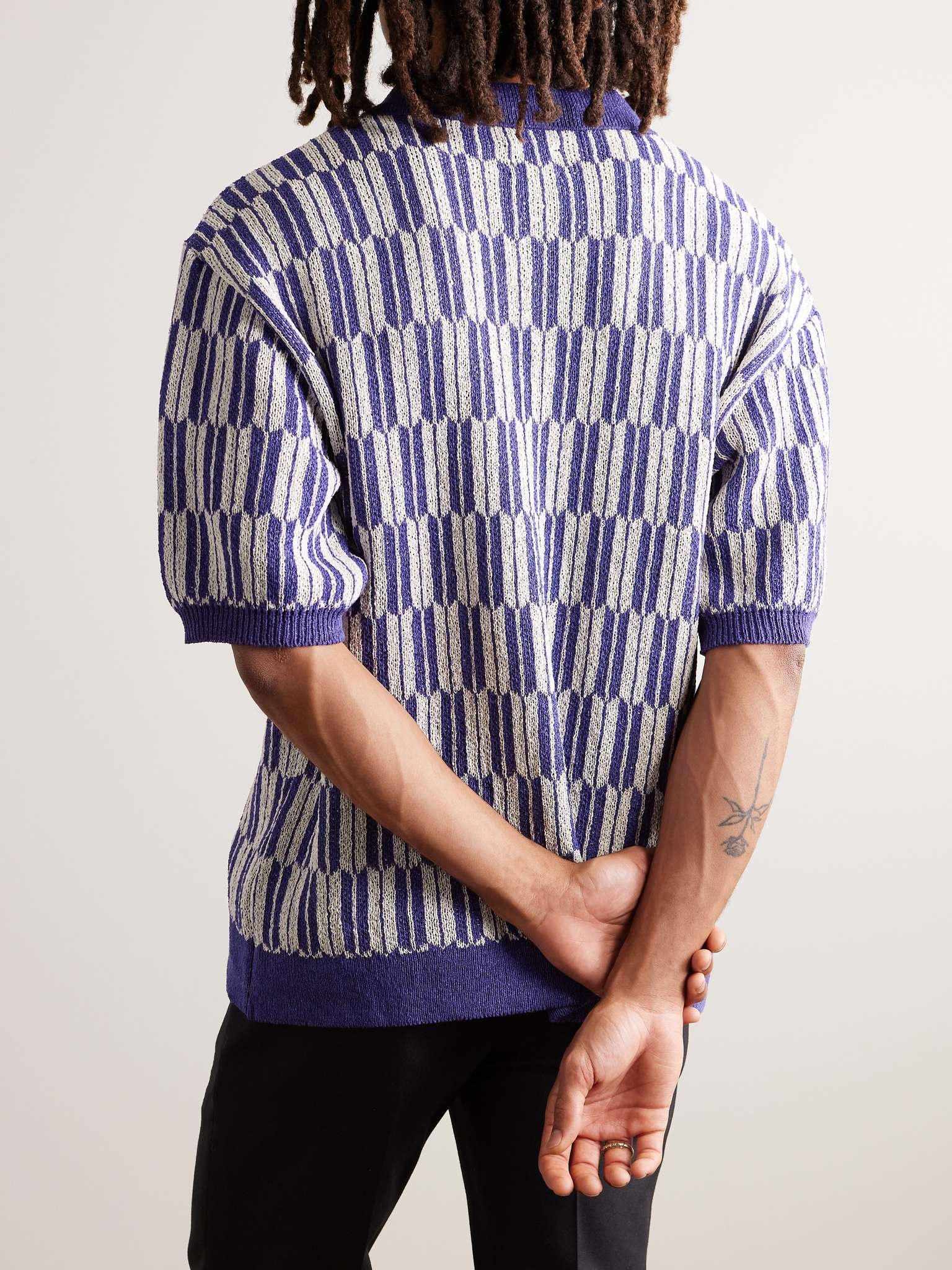 Jacquard-Knit Polo Shirt - 3