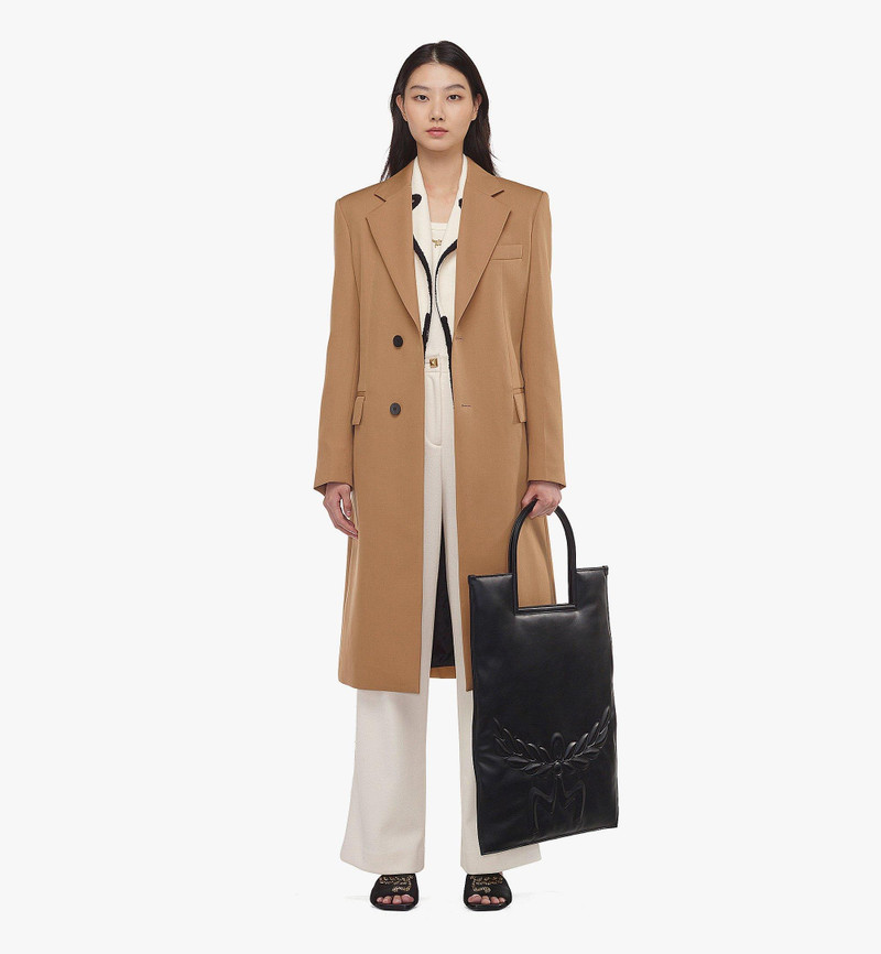 MCM Aren Fold Tote in Mega Laurel Leather outlook