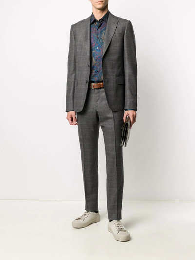 Etro long-sleeved paisley print shirt outlook