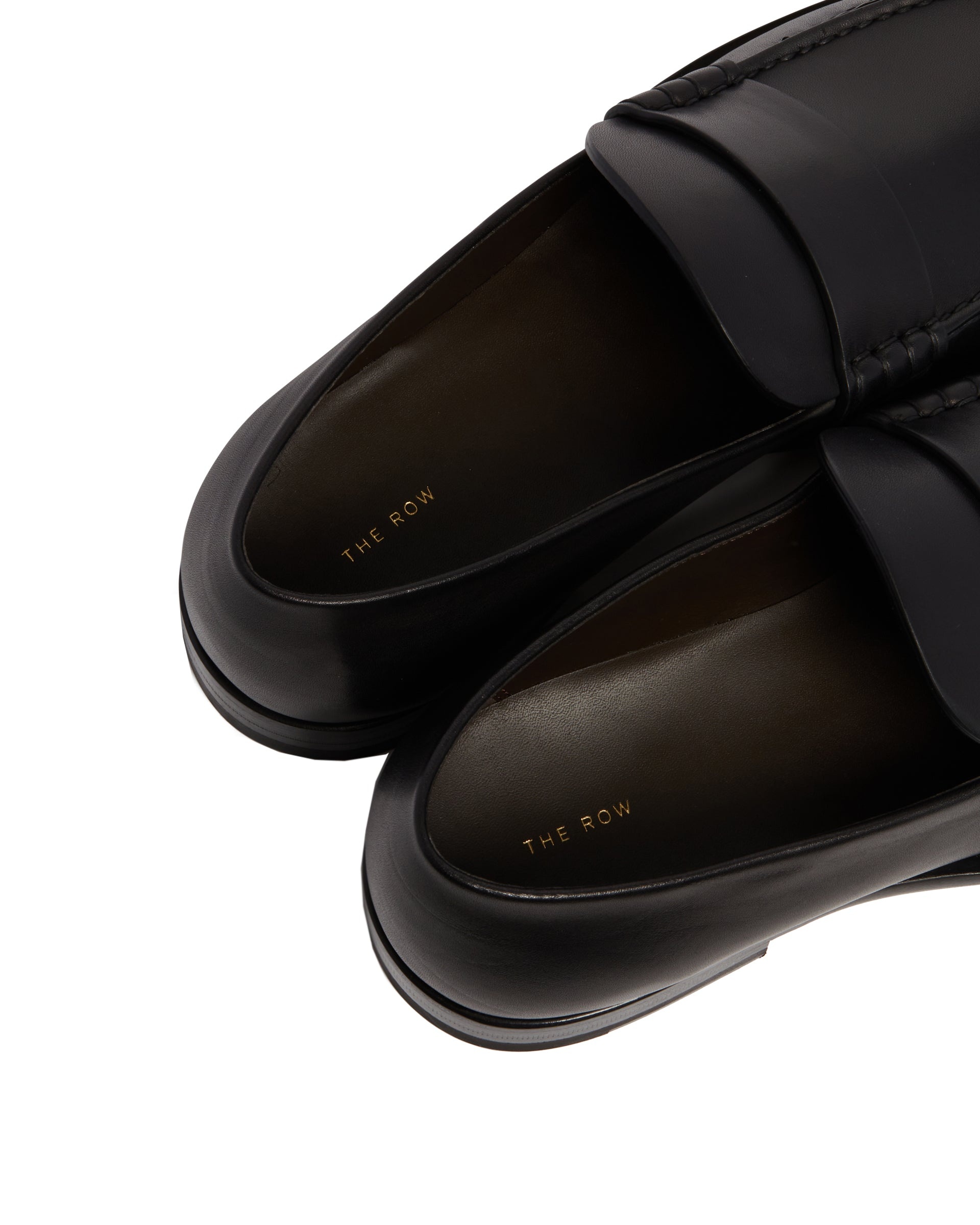Black Novus Leather Loafers - 6