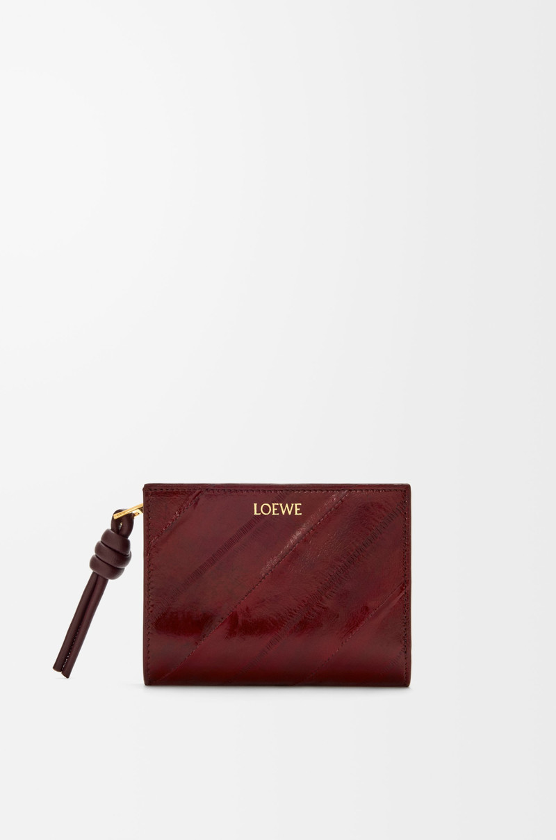 Knot compact wallet in eel 1