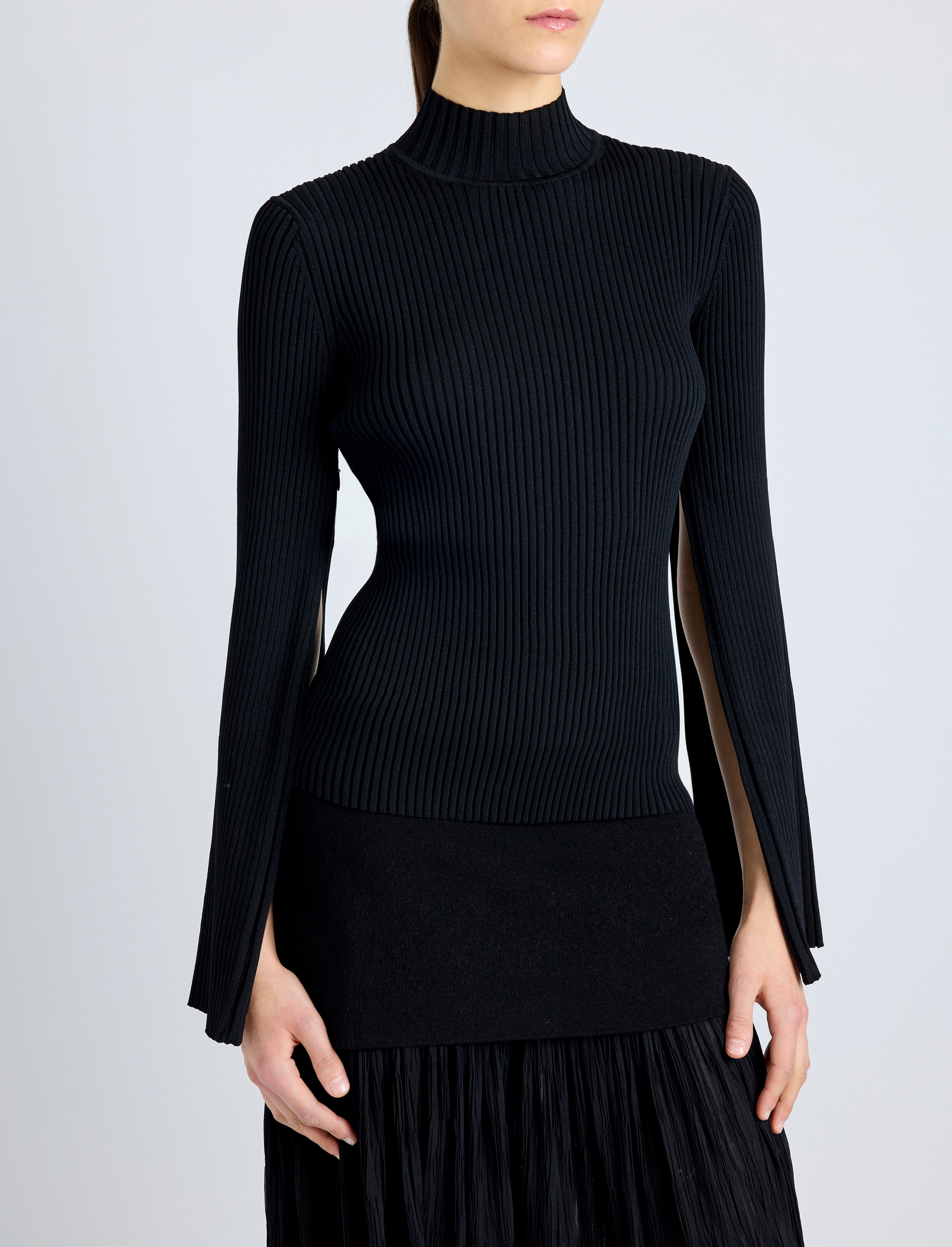 Abigail Top in Midweight Viscose Rib - 5