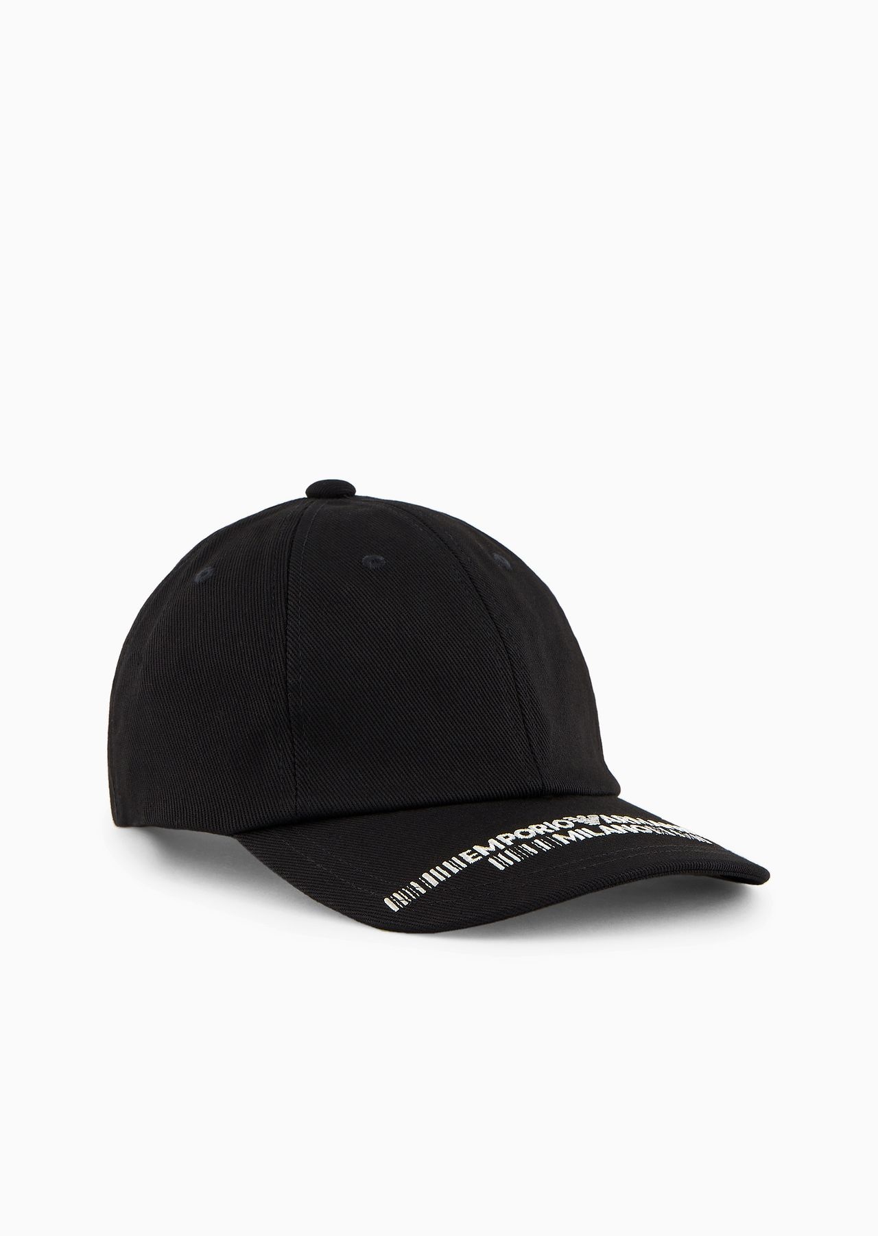 Canvas baseball cap with Emporio Armani Milano embroidery - 1