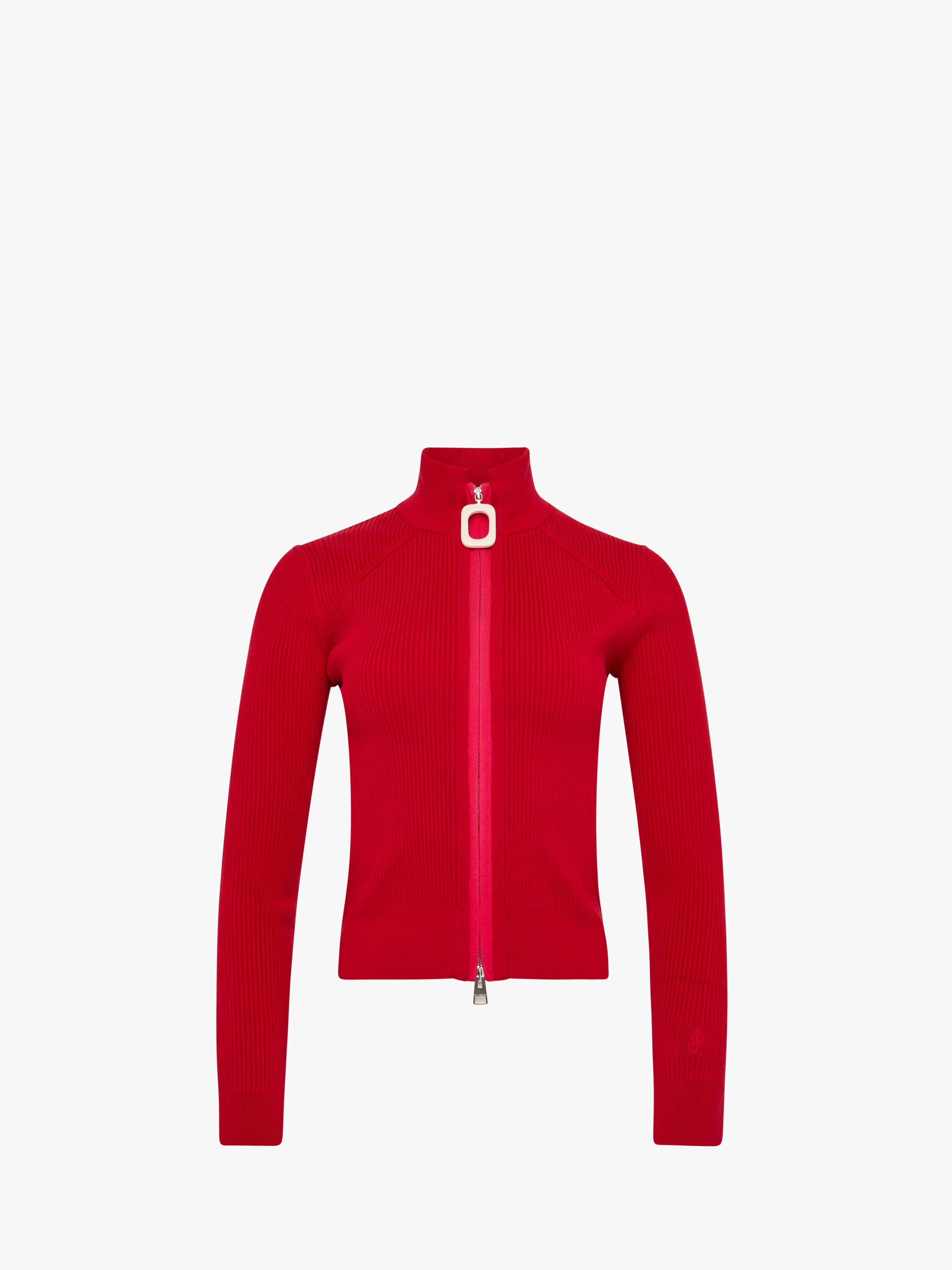 FITTED ZIP UP CARDIGAN - 1