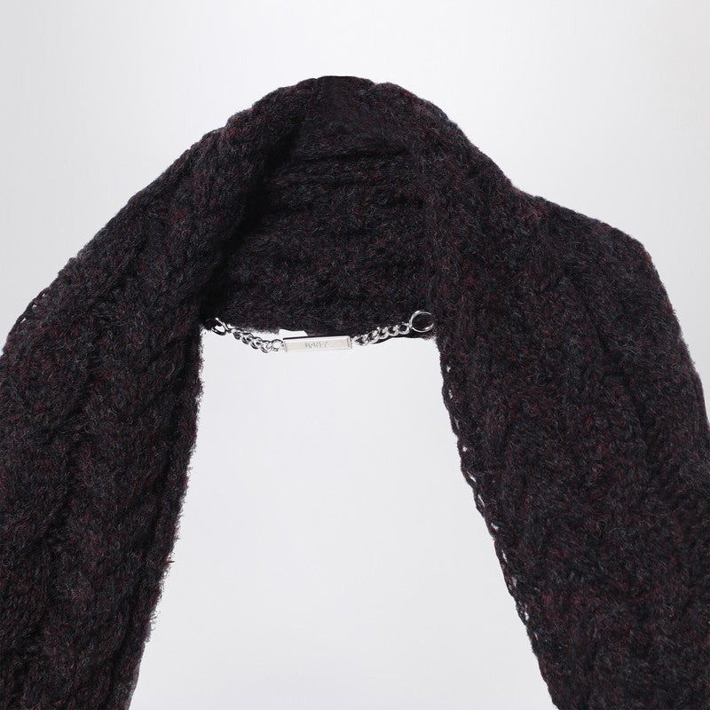 Fendi Dark Purple Wool Shawl Women - 2