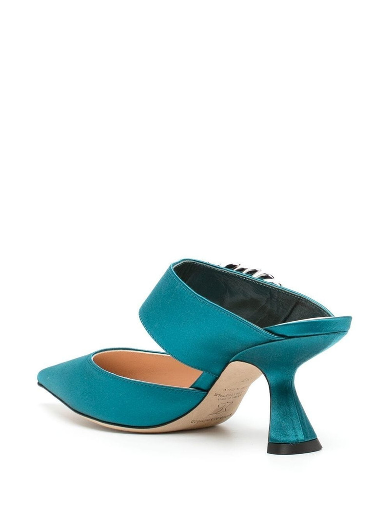 Monstera 70mm leather mules 3