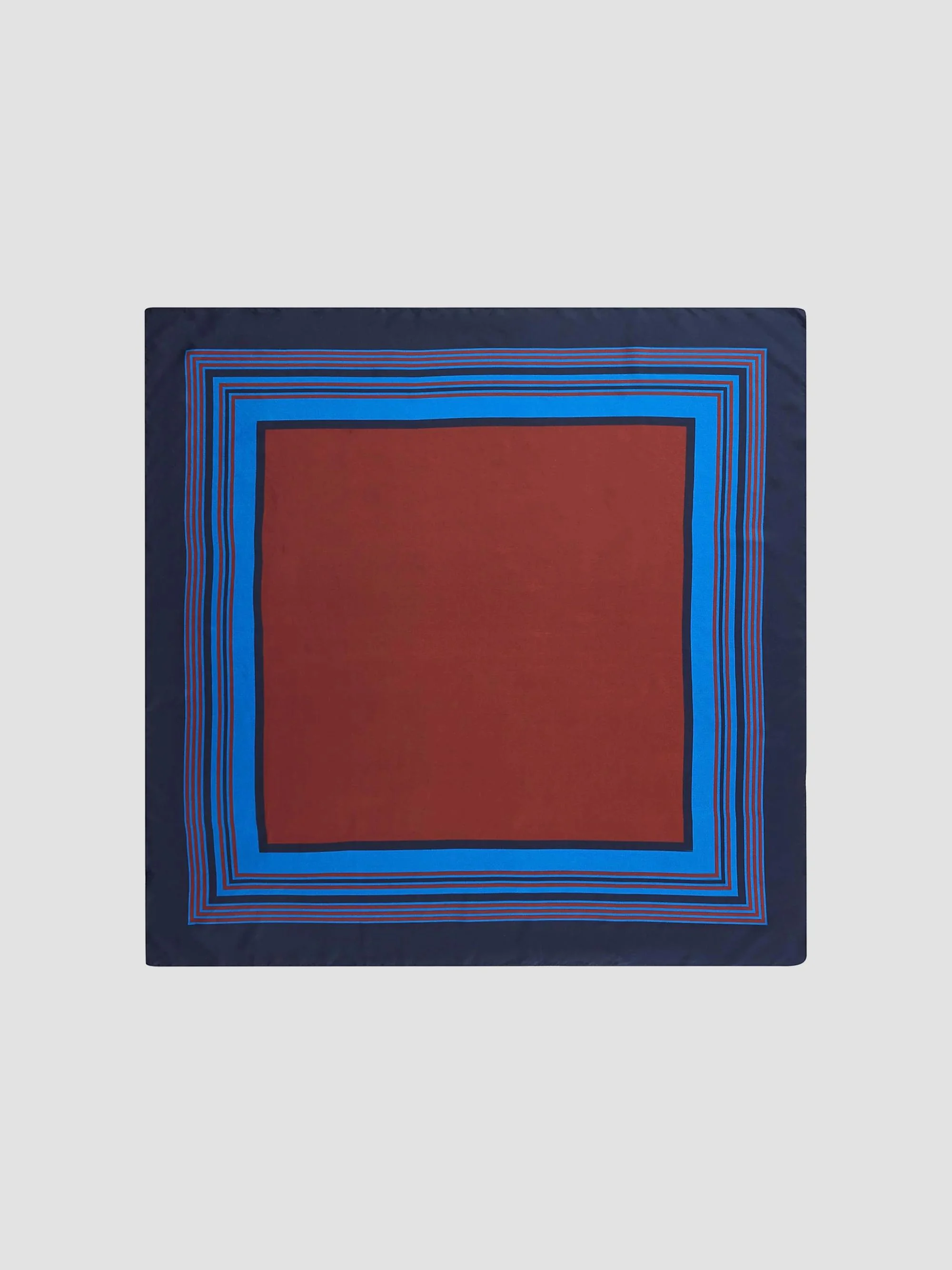 A. L.C. Women's Albers Printed Silk Scarf - Midnight Bordeaux - 1
