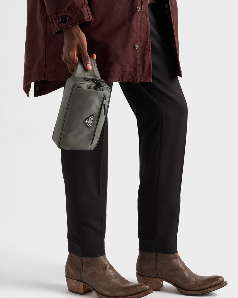 Prada Re-Nylon and Saffiano leather belt bag outlook