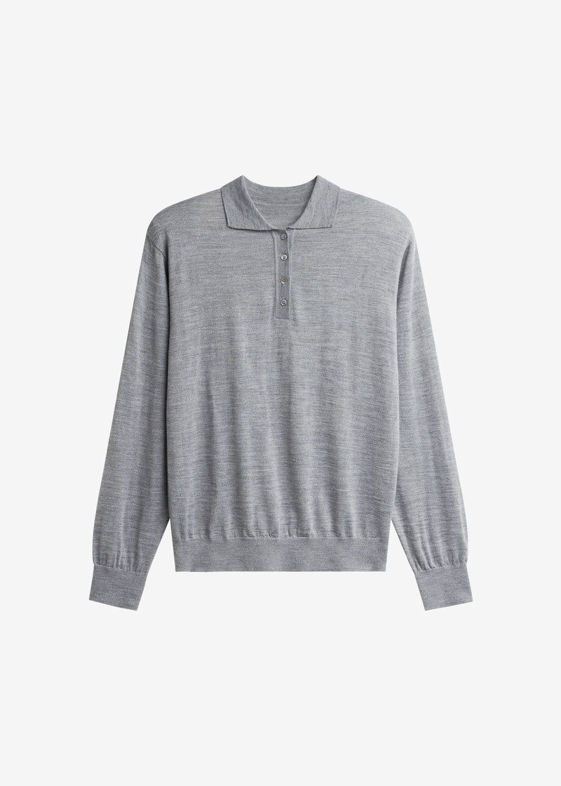 Avallon Padded Knit Polo - Grey 1