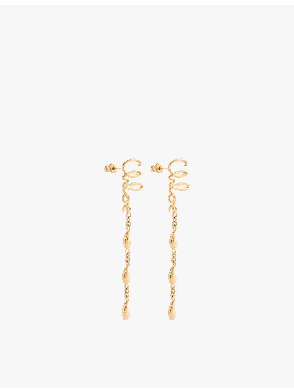 Scriyellow Gold-Plated Brass Drop Earrings - 3