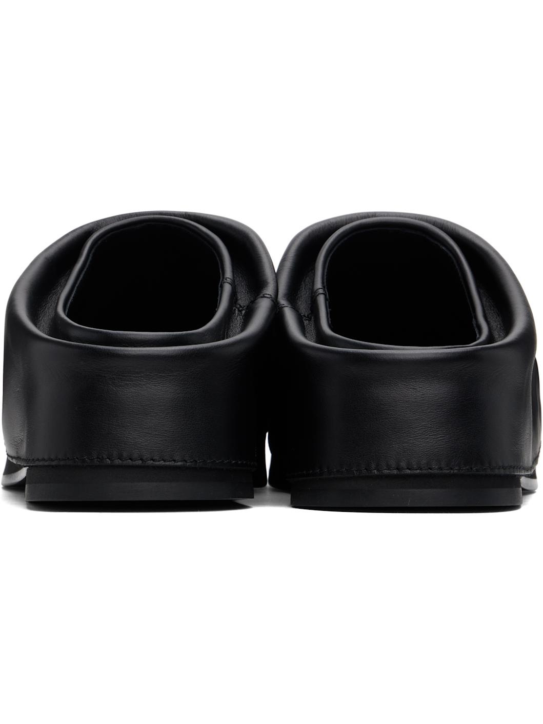 Black Mini Robin Sabot Slip-on Loafers - 2