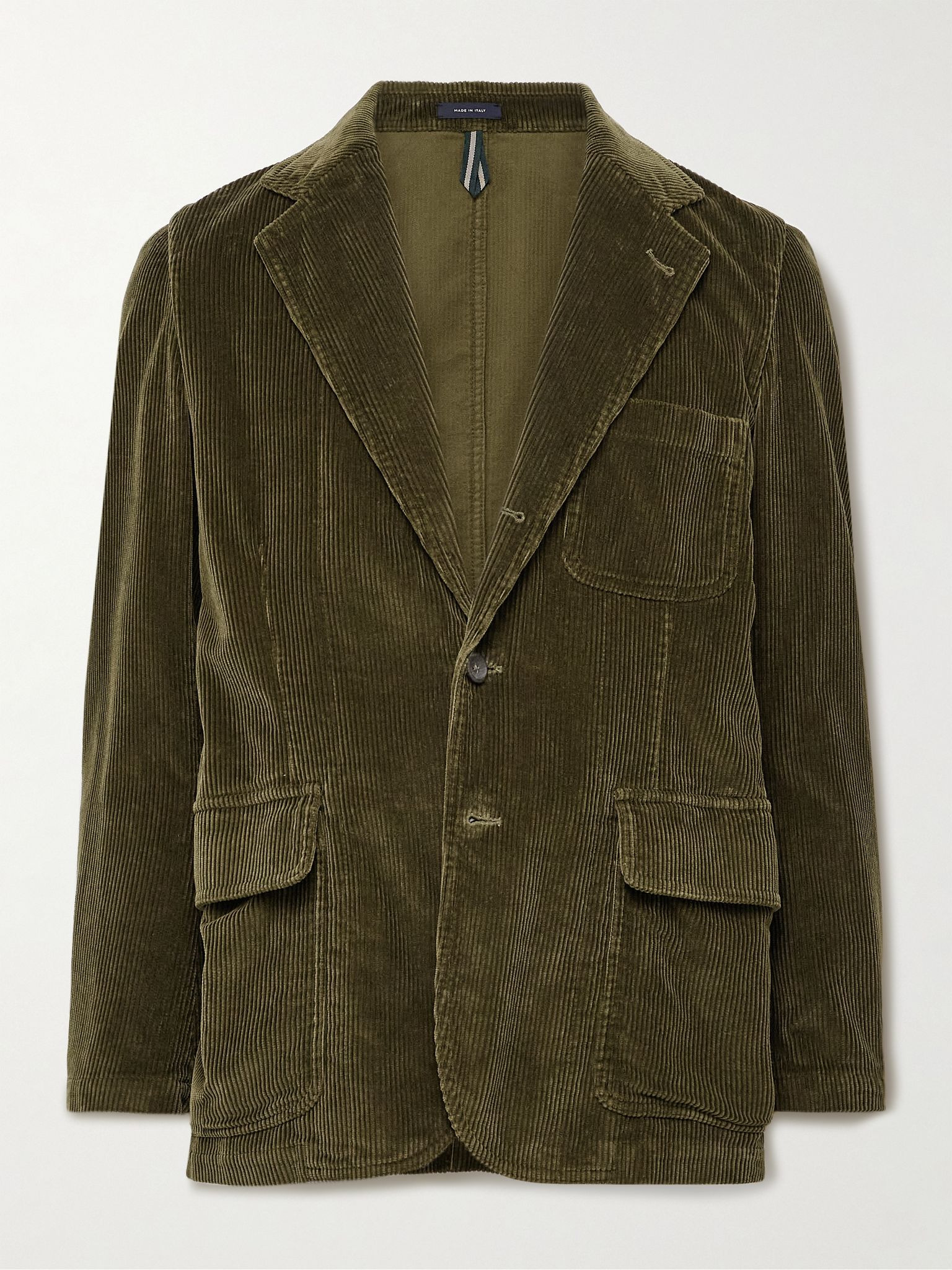 MKI Games Cotton-Corduroy Suit Jacket Green - 1