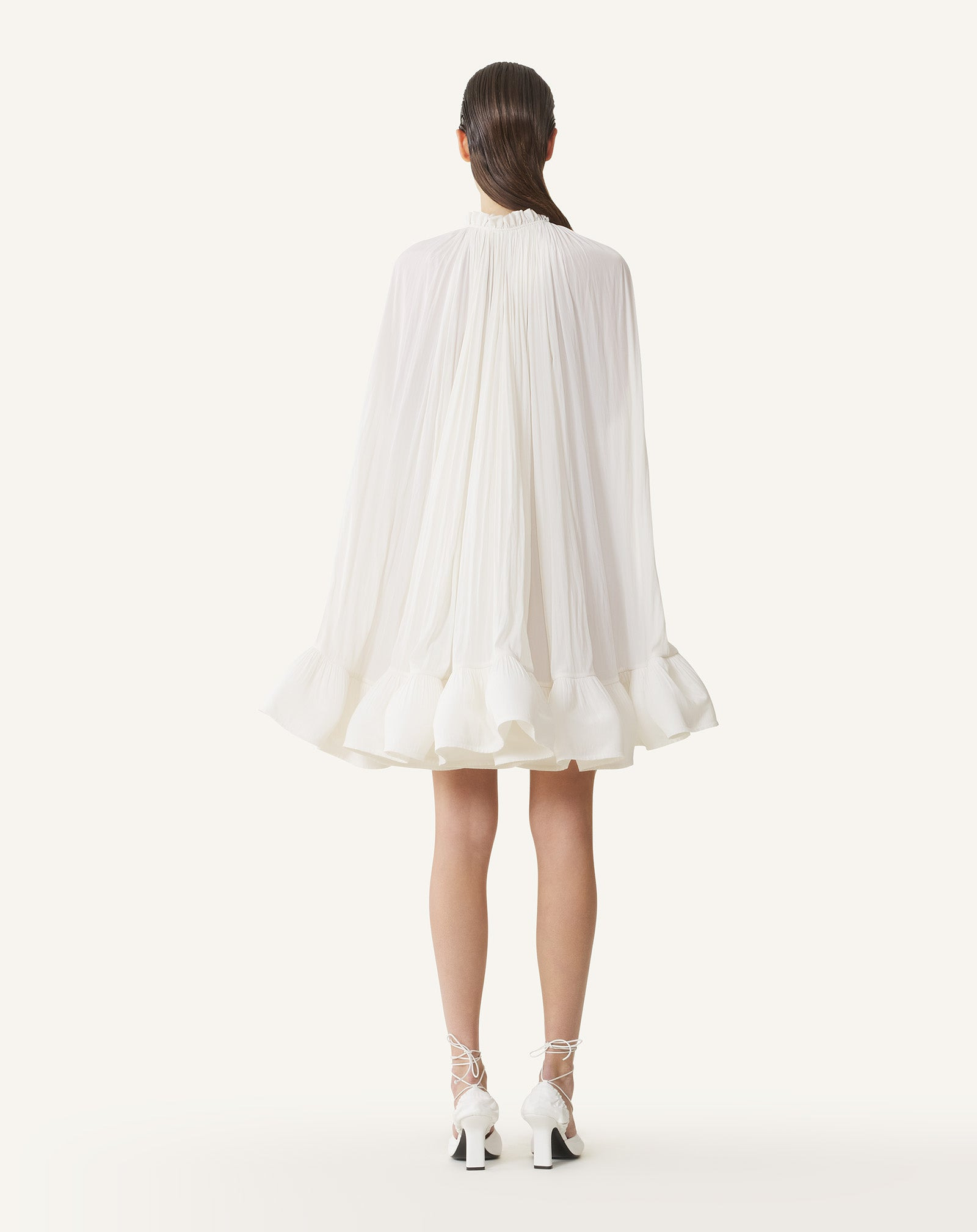 SHORT CHARMEUSE DRESS - 4