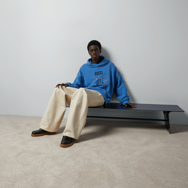 GUCCI Cotton jersey printed sweatshirt outlook