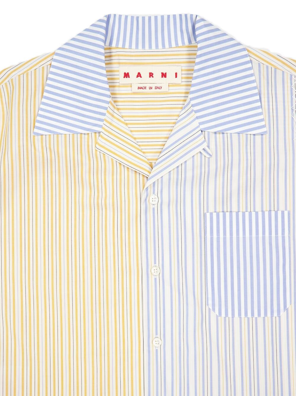 striped two-tone shirt - 3