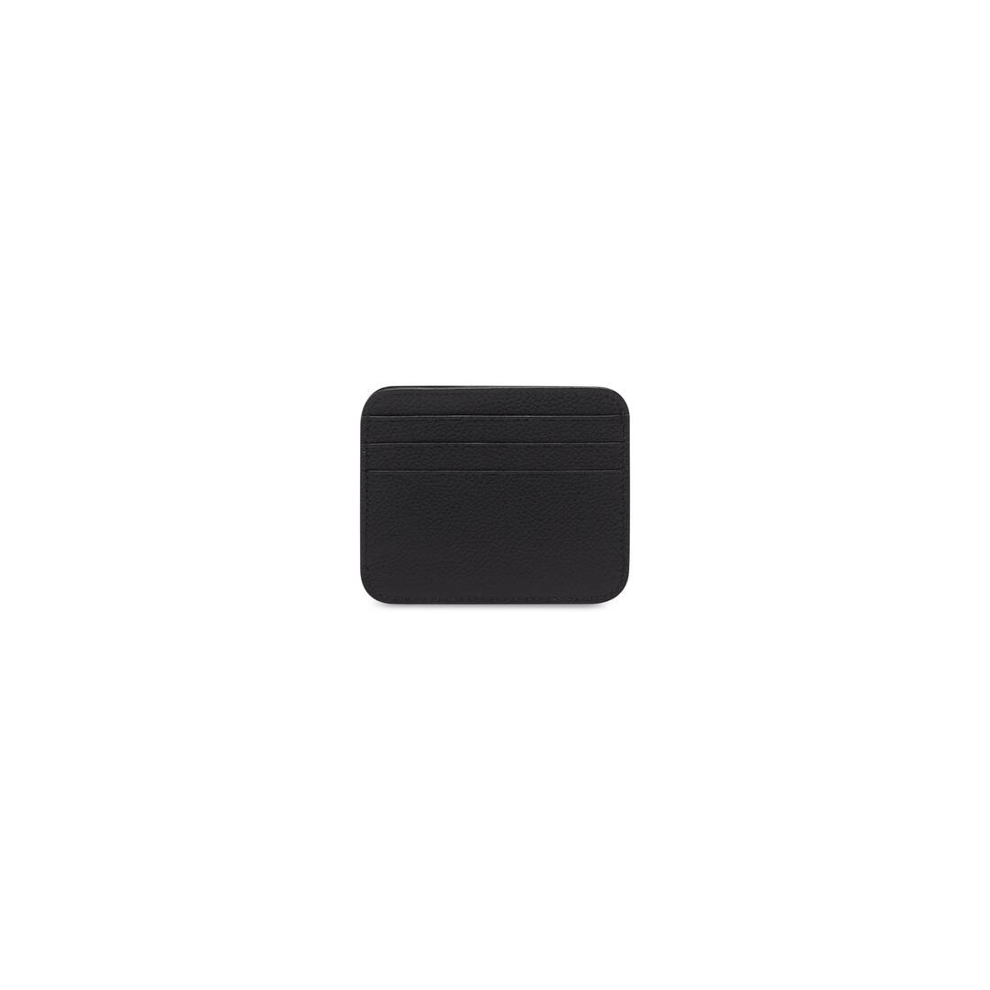 Men's Cash Card Holder With Split in Black - 2