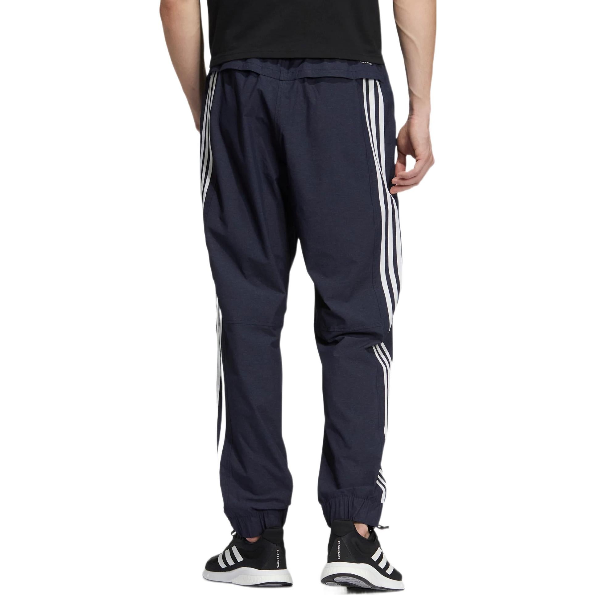 Men's adidas Contrasting Colors Stripe Small Label Bundle Feet Sports Pants/Trousers/Joggers Legenda - 3