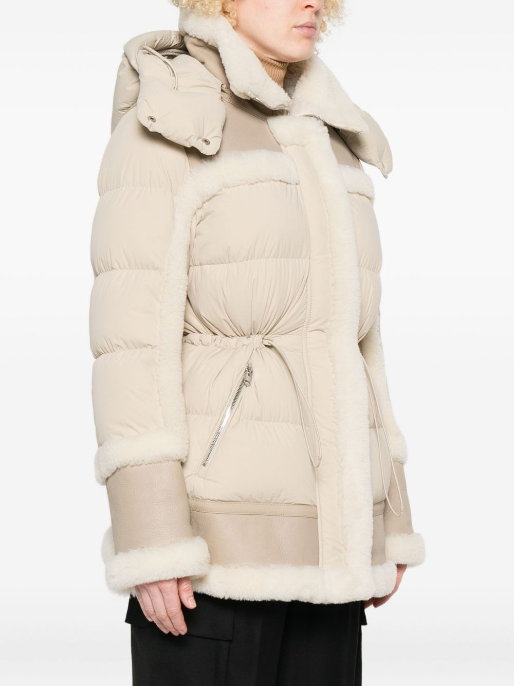 Lilibeth quilted shearling-trimmed coat - 3