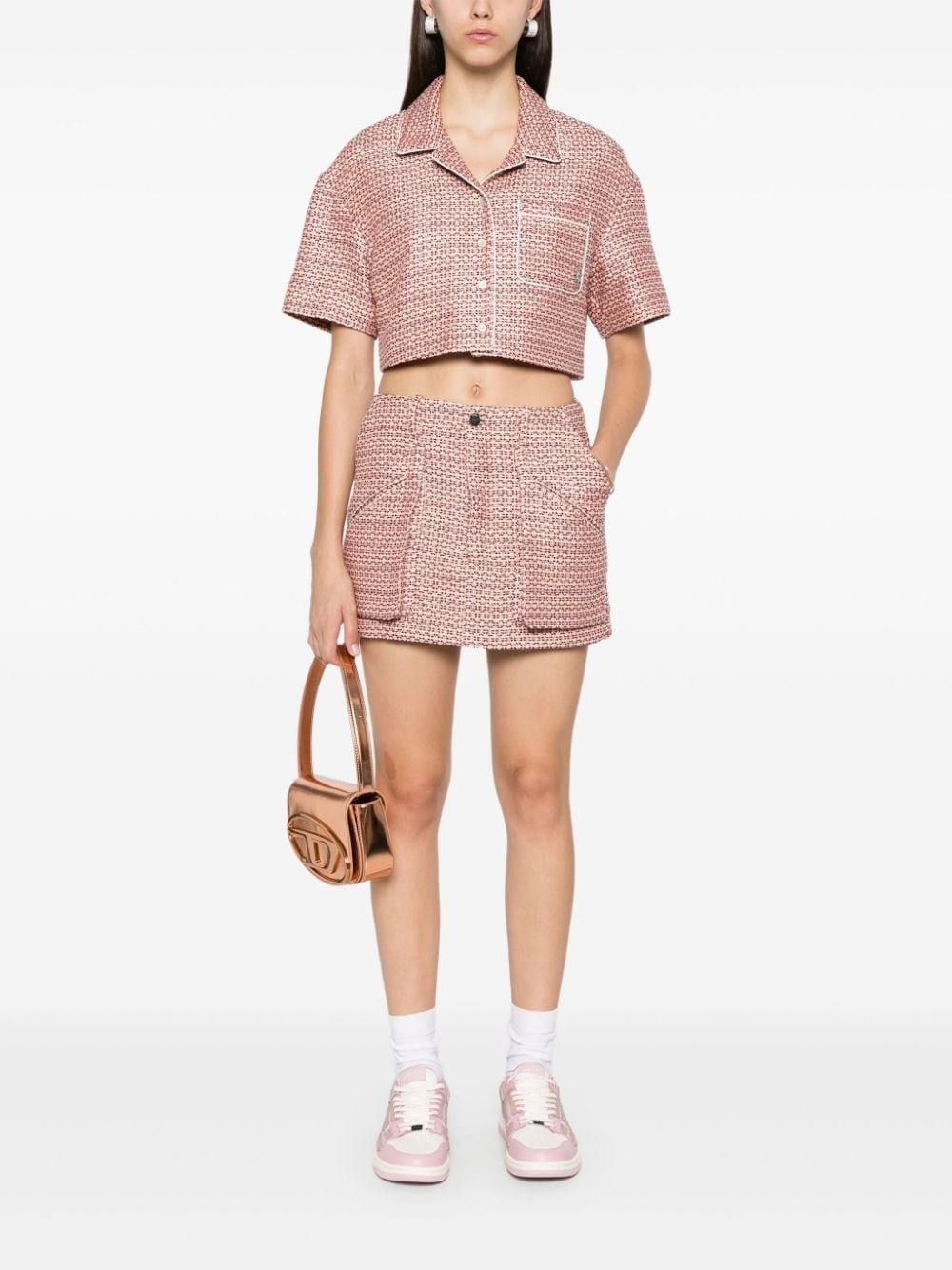 tweed mini skirt - 2