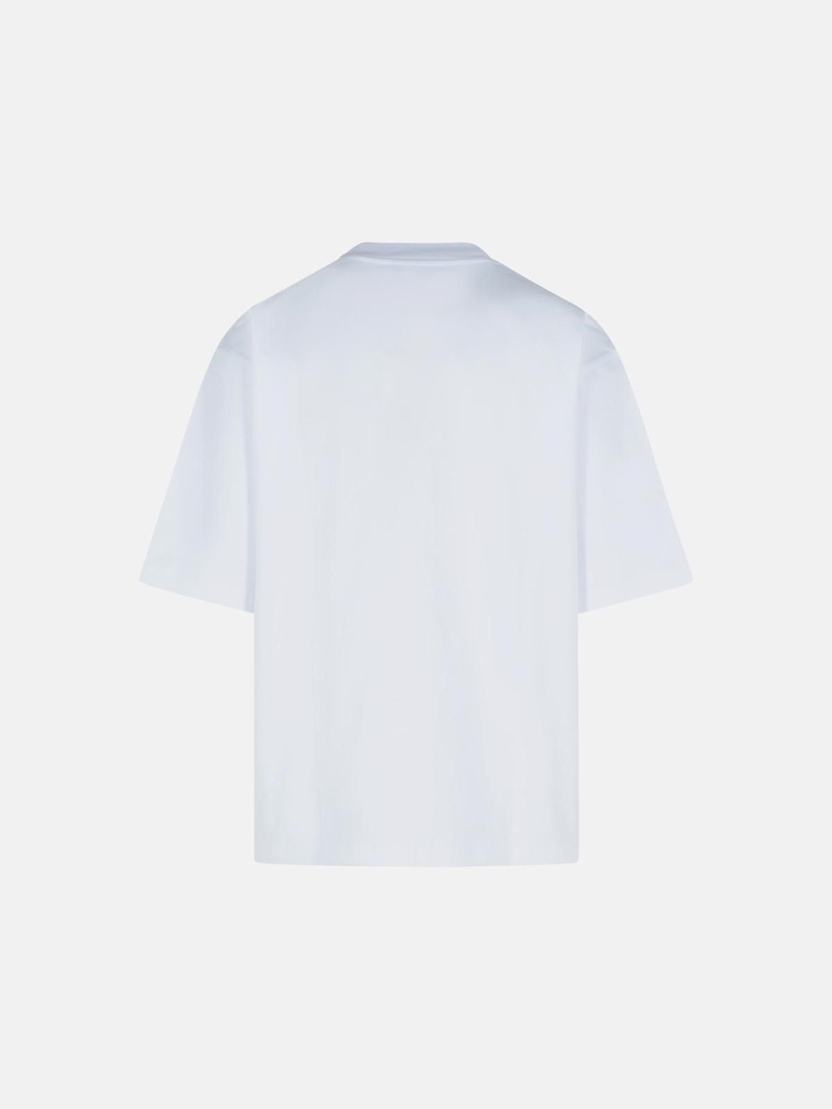 WHITE COTTON T-SHIRT - 3