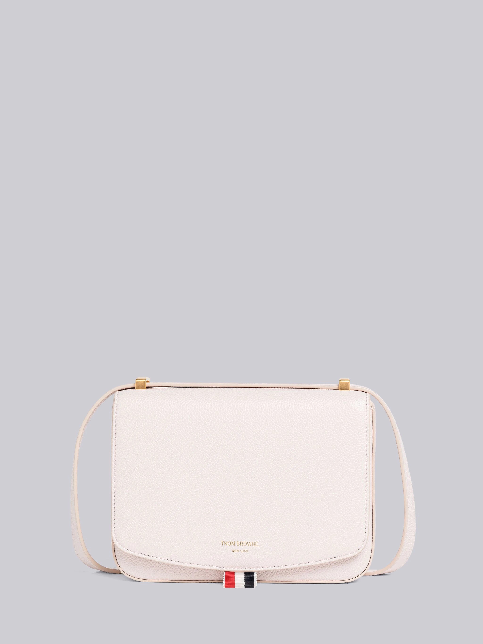 Pebble Grain Leather Mini Saddle Bag - 1