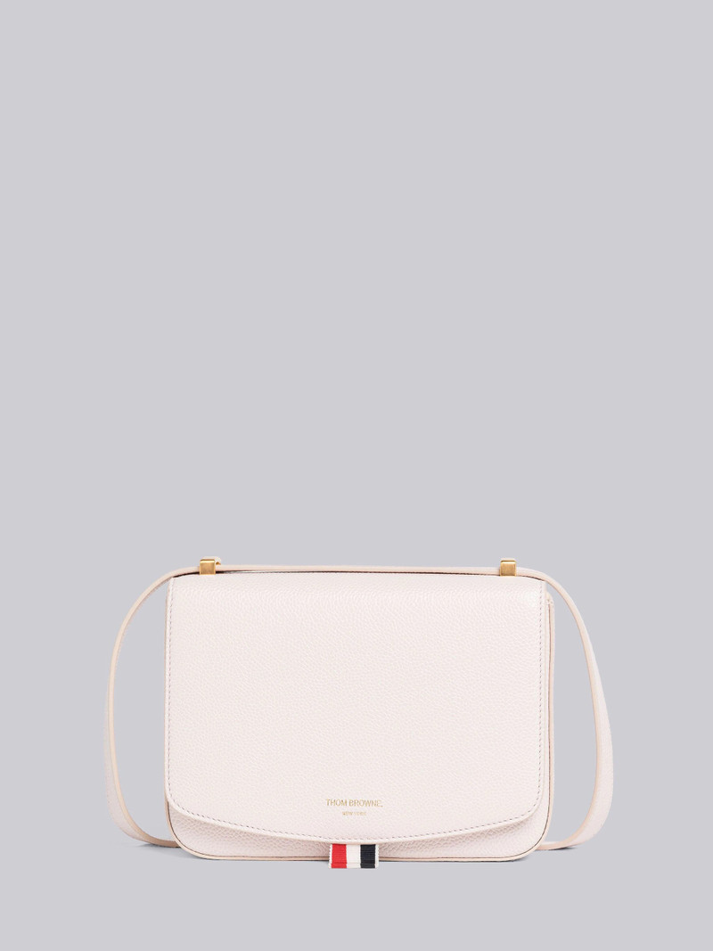 Pebble Grain Leather Mini Saddle Bag 1