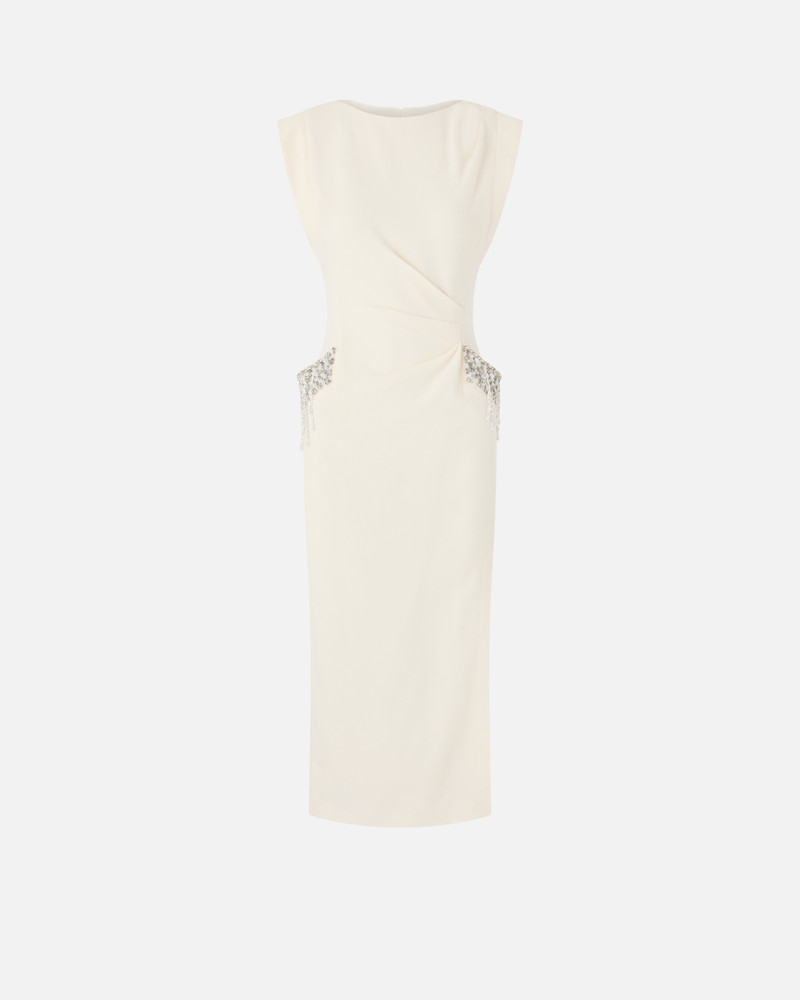 SLIM-FIT DRESS WITH BEJEWELLED EMBROIDERY 1