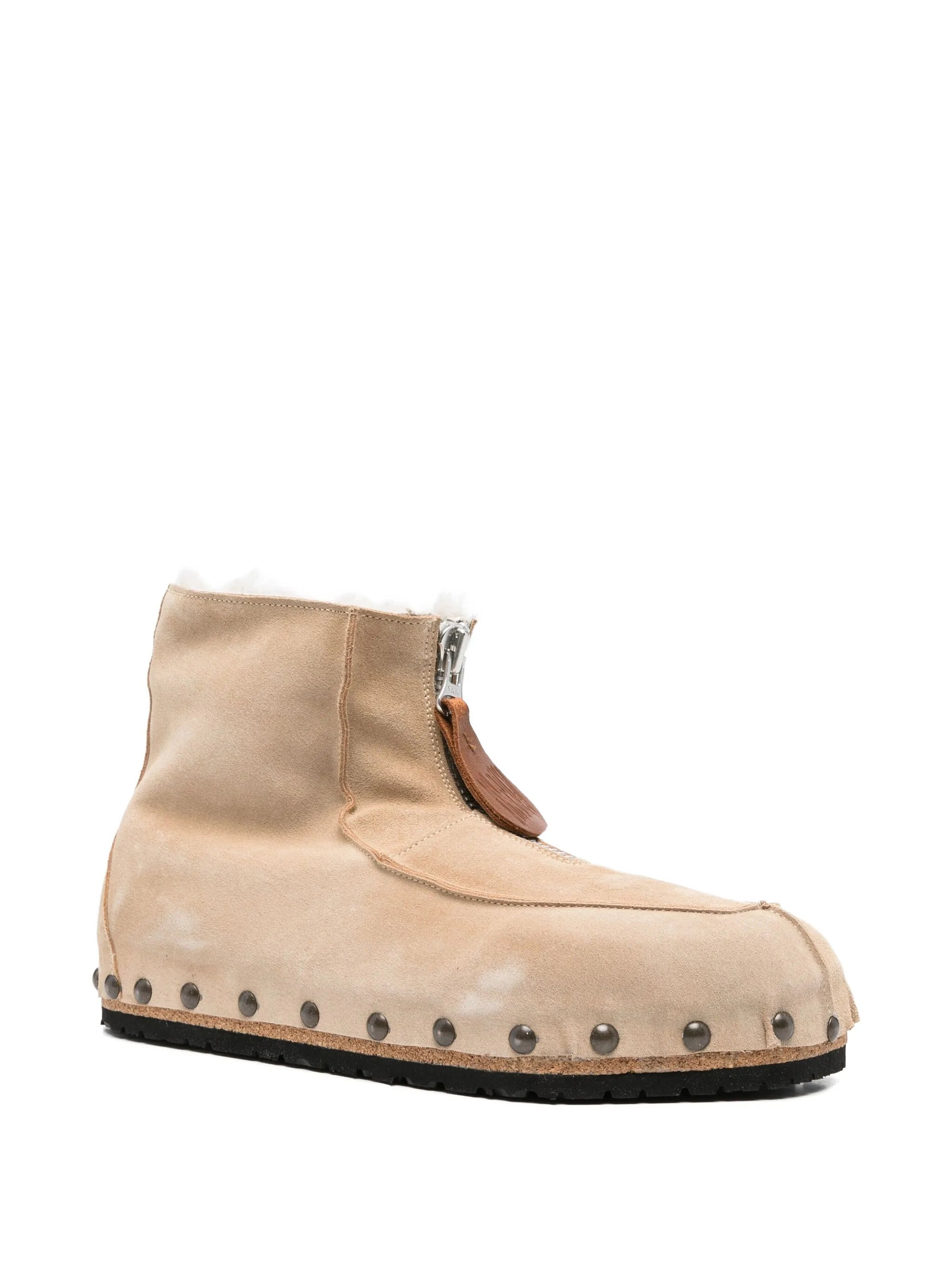 Magliano Zip-front Studded Suede Boots - 3
