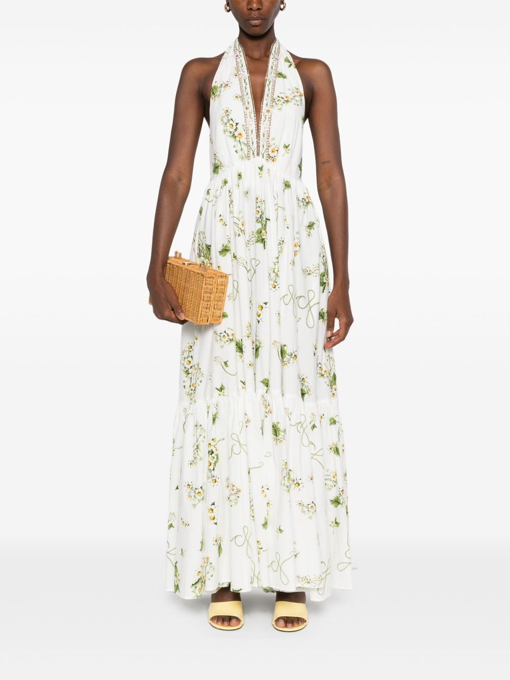 floral-print organic cotton dress - 2