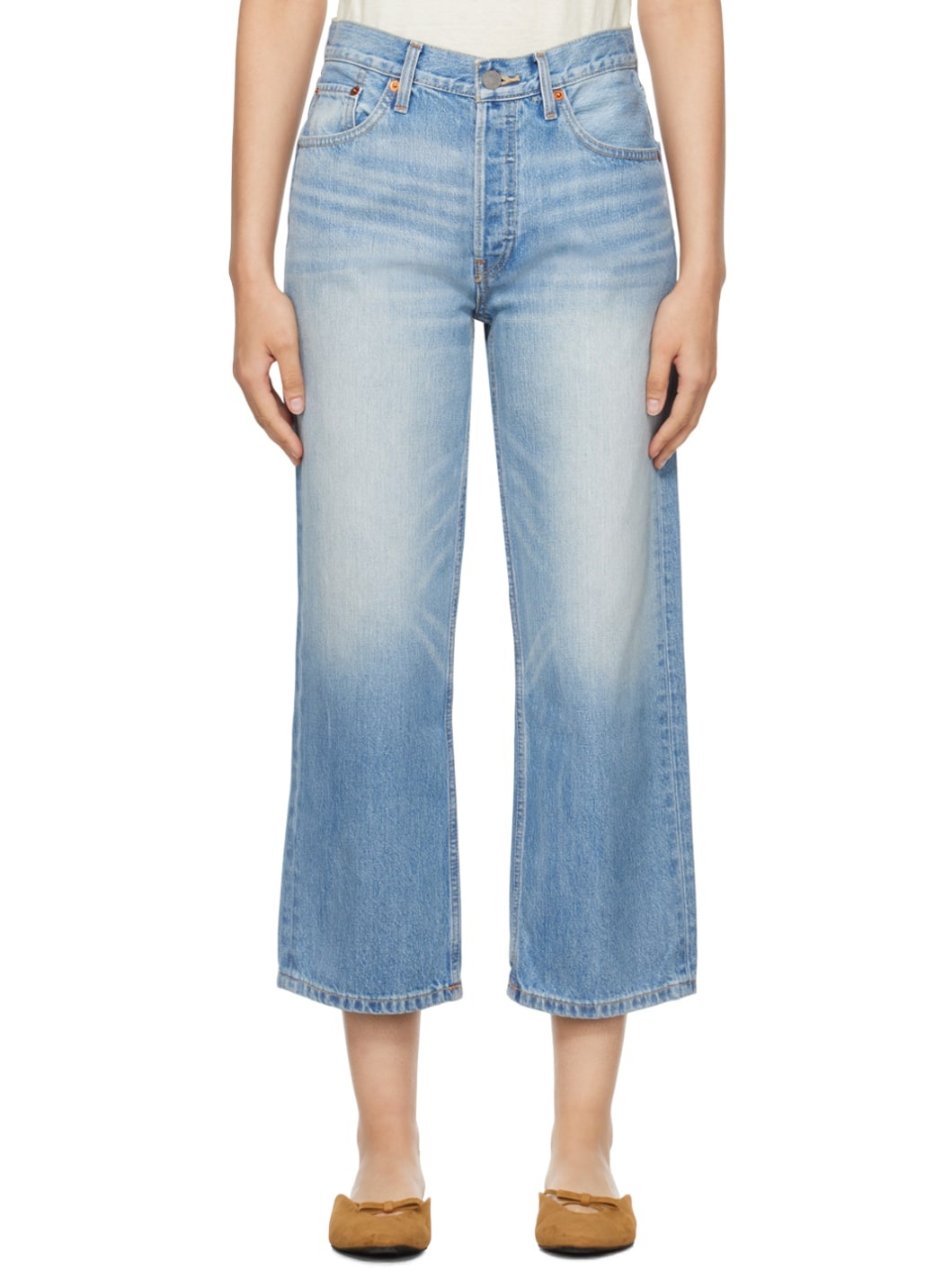 Blue Coated Jeans - 1