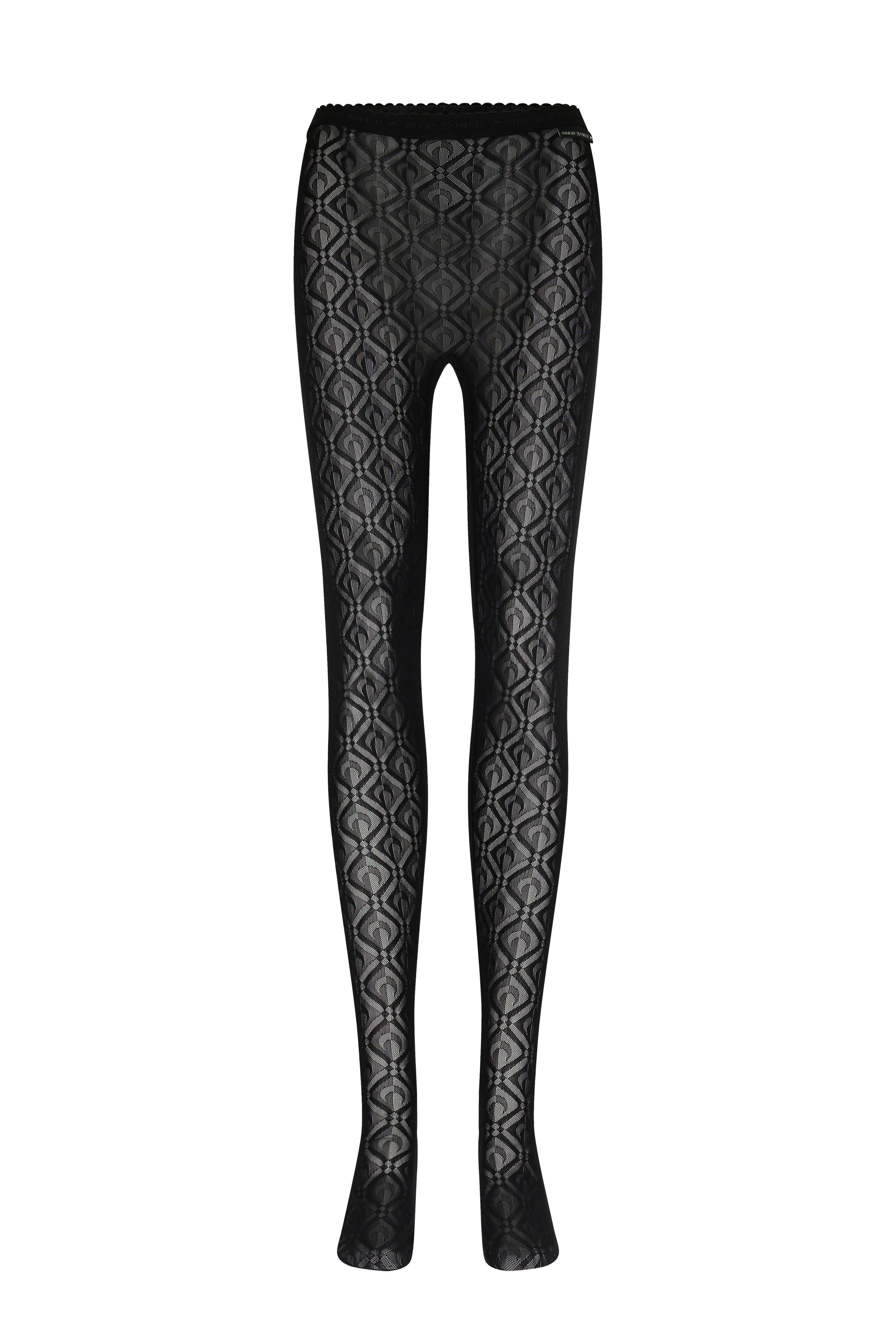 Moon Diamant Mesh Jacquard Tights - 1