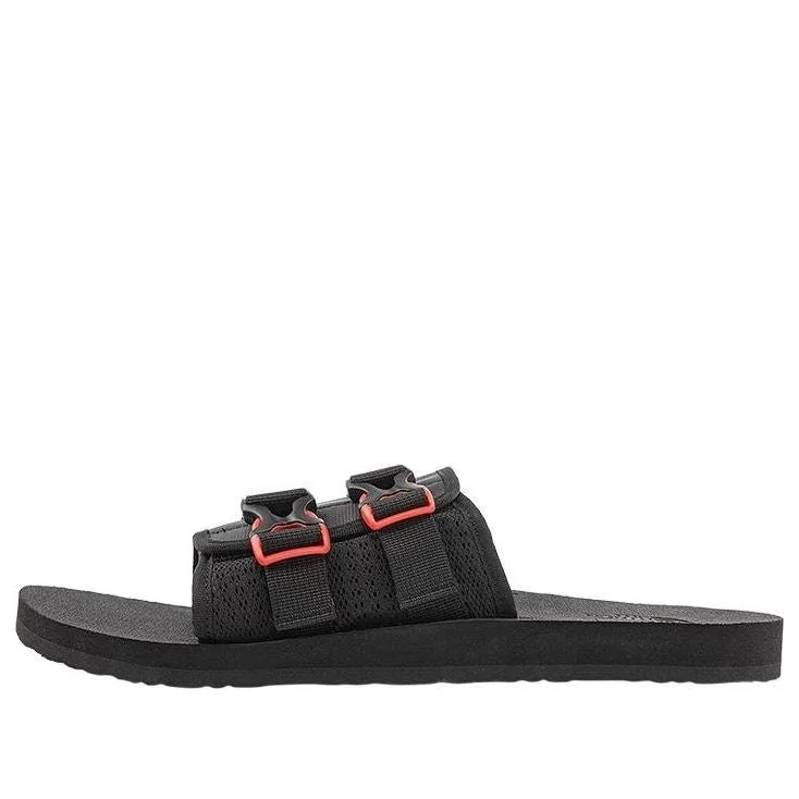 THE NORTH FACE Trekking Base Camp Strap Slides 'Black Red' 819V-IH7 - 1