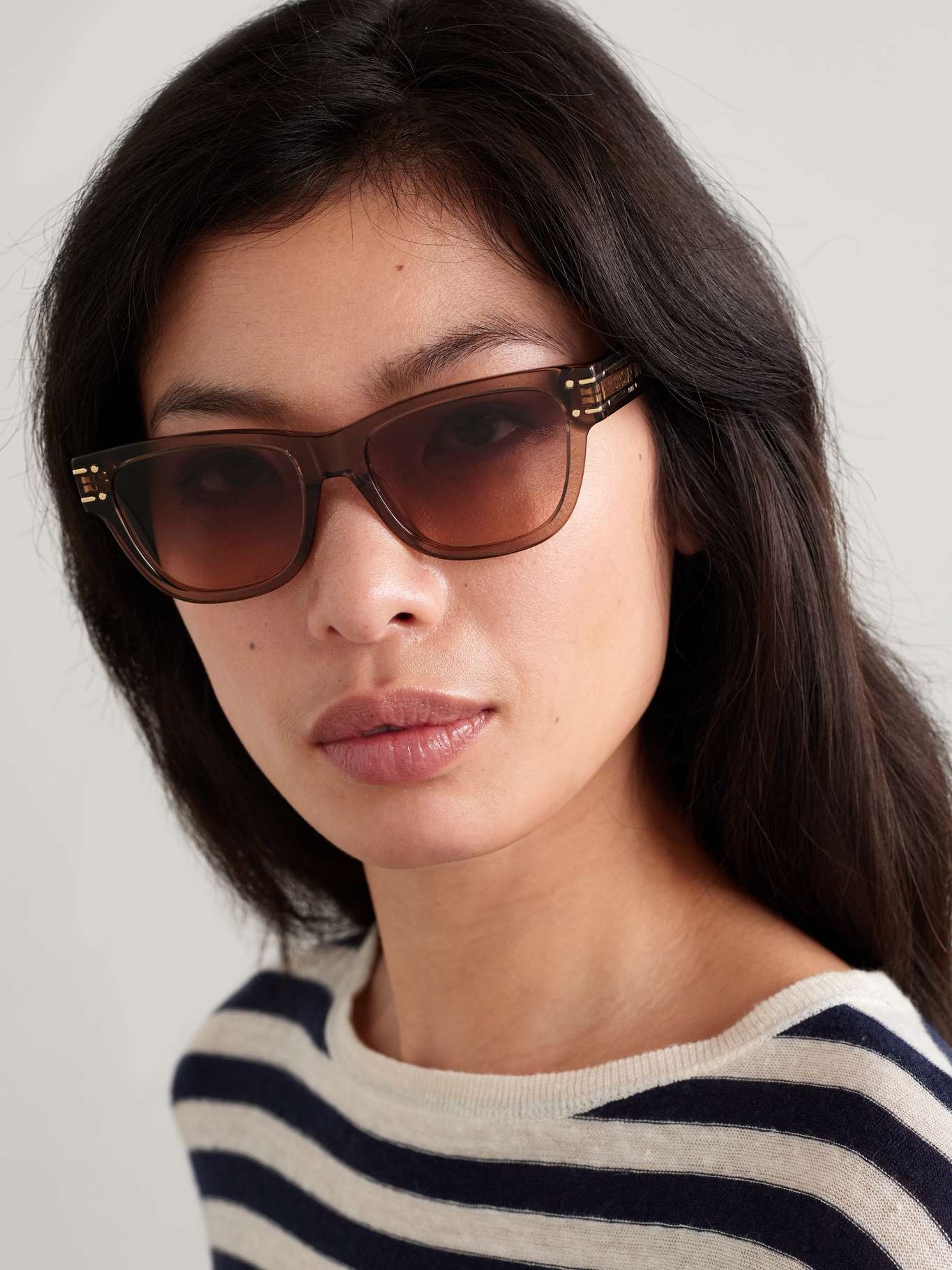 Dior Signature S6U square-frame acetate sunglasses Brown - 2