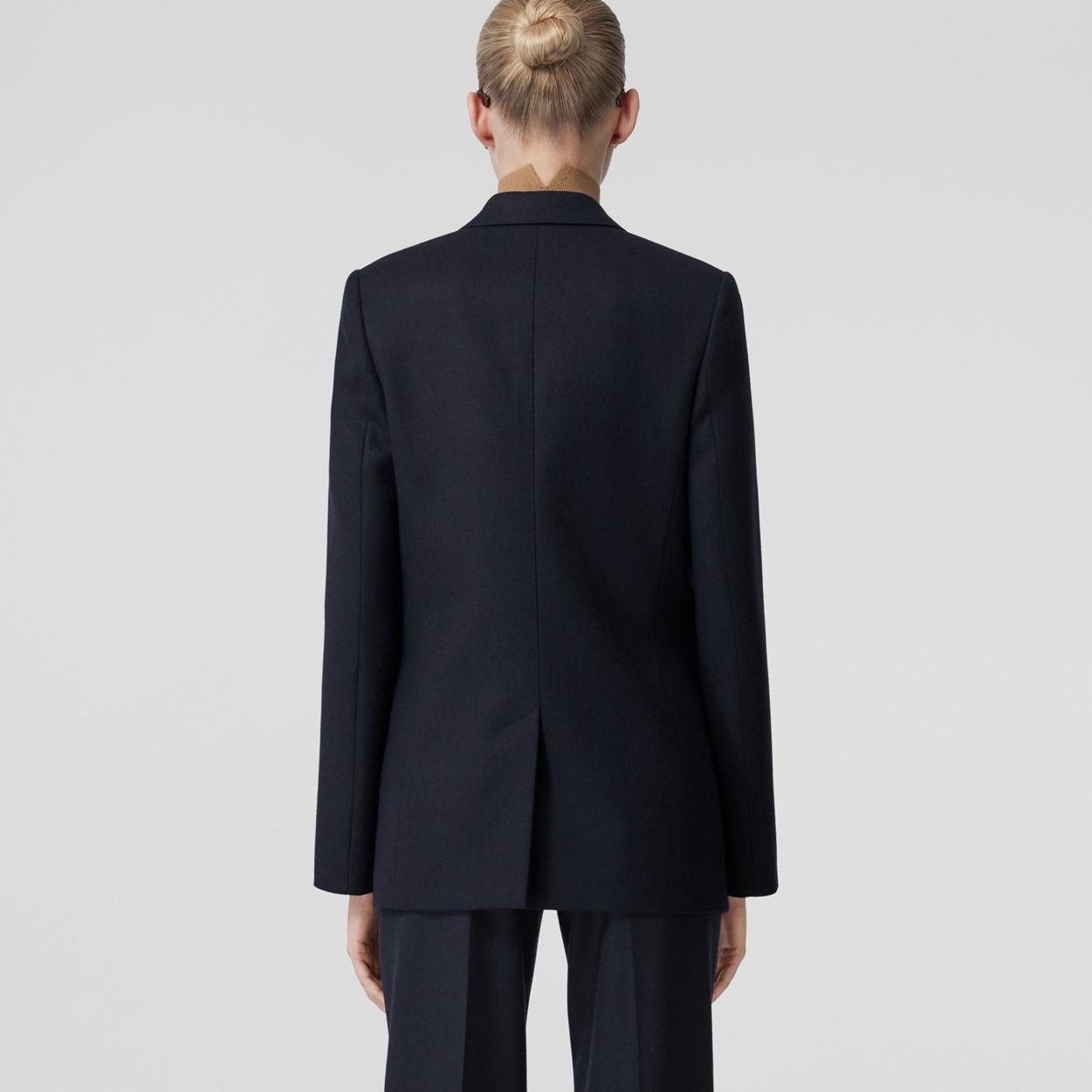 Letter Graphic Wool Tailored Jacket - 4