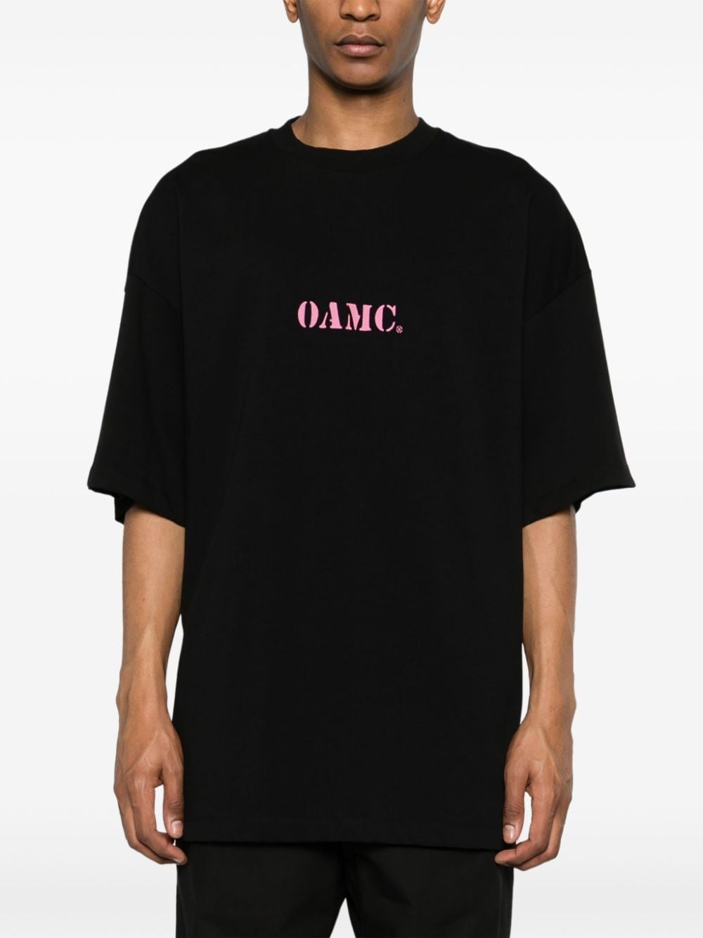 logo-print cotton T-shirt - 3